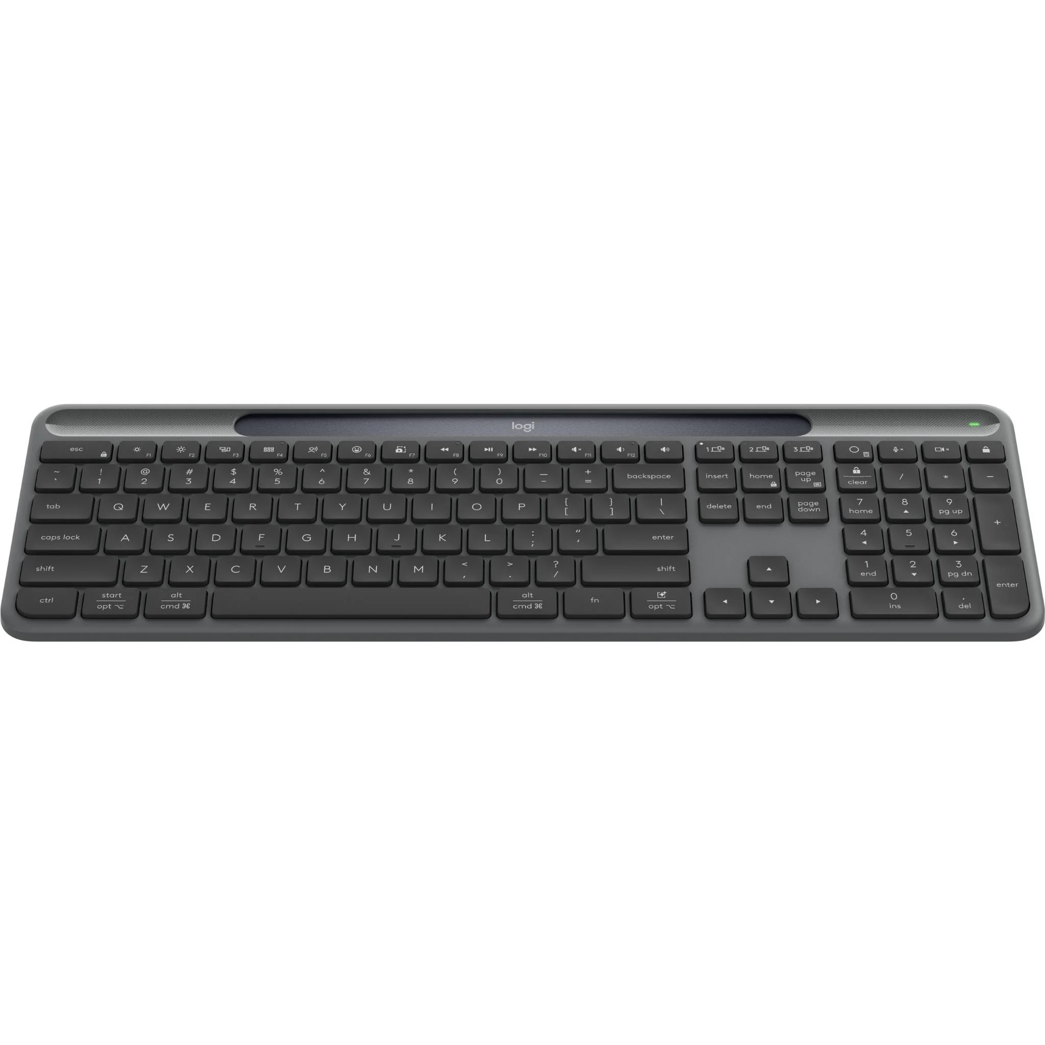 Logitech Signature Slim Solar+ Keyboard (Graphite) - Image 2