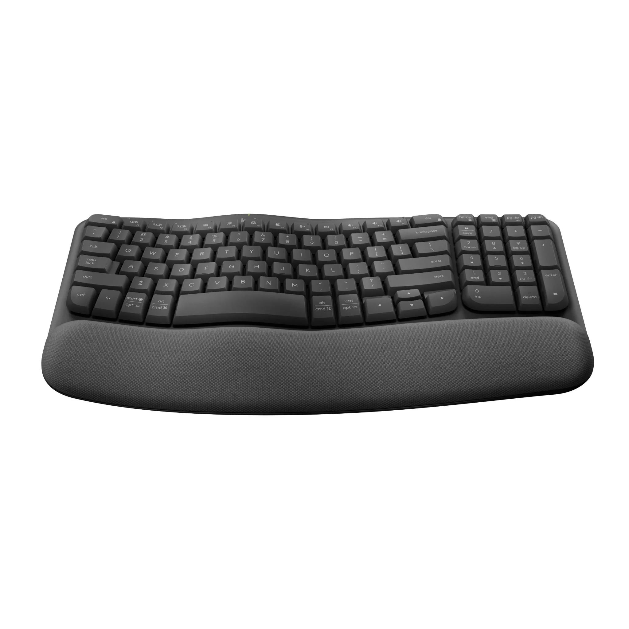 Logitech Wave Keys Wireless Ergonomic Keyboard (Graphite) - Image 4