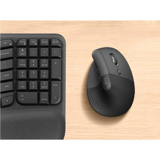 Logitech Wave Keys Wireless Ergonomic Keyboard + Lift Mouse Combo - Image 10