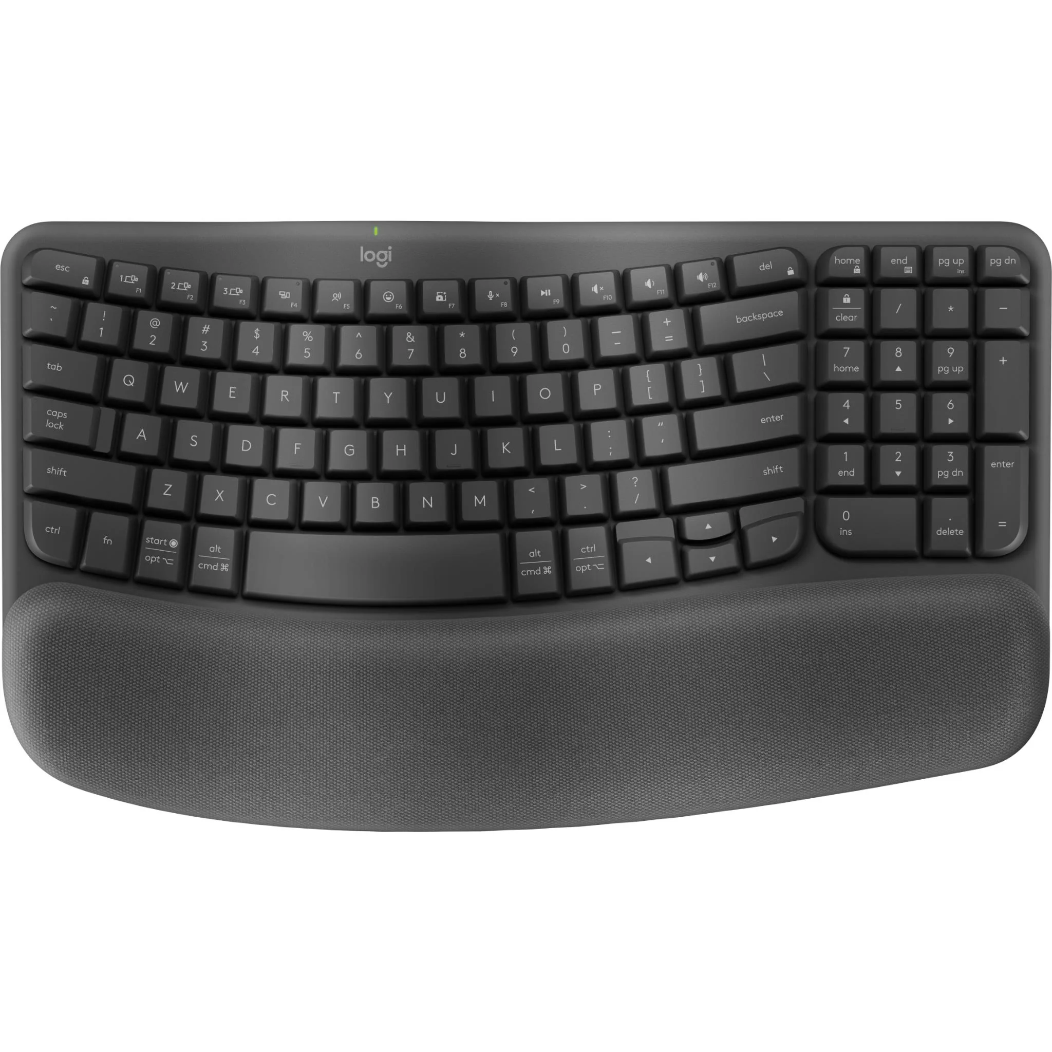 Logitech Wave Keys Wireless Ergonomic Keyboard + Lift Mouse Combo - Image 4