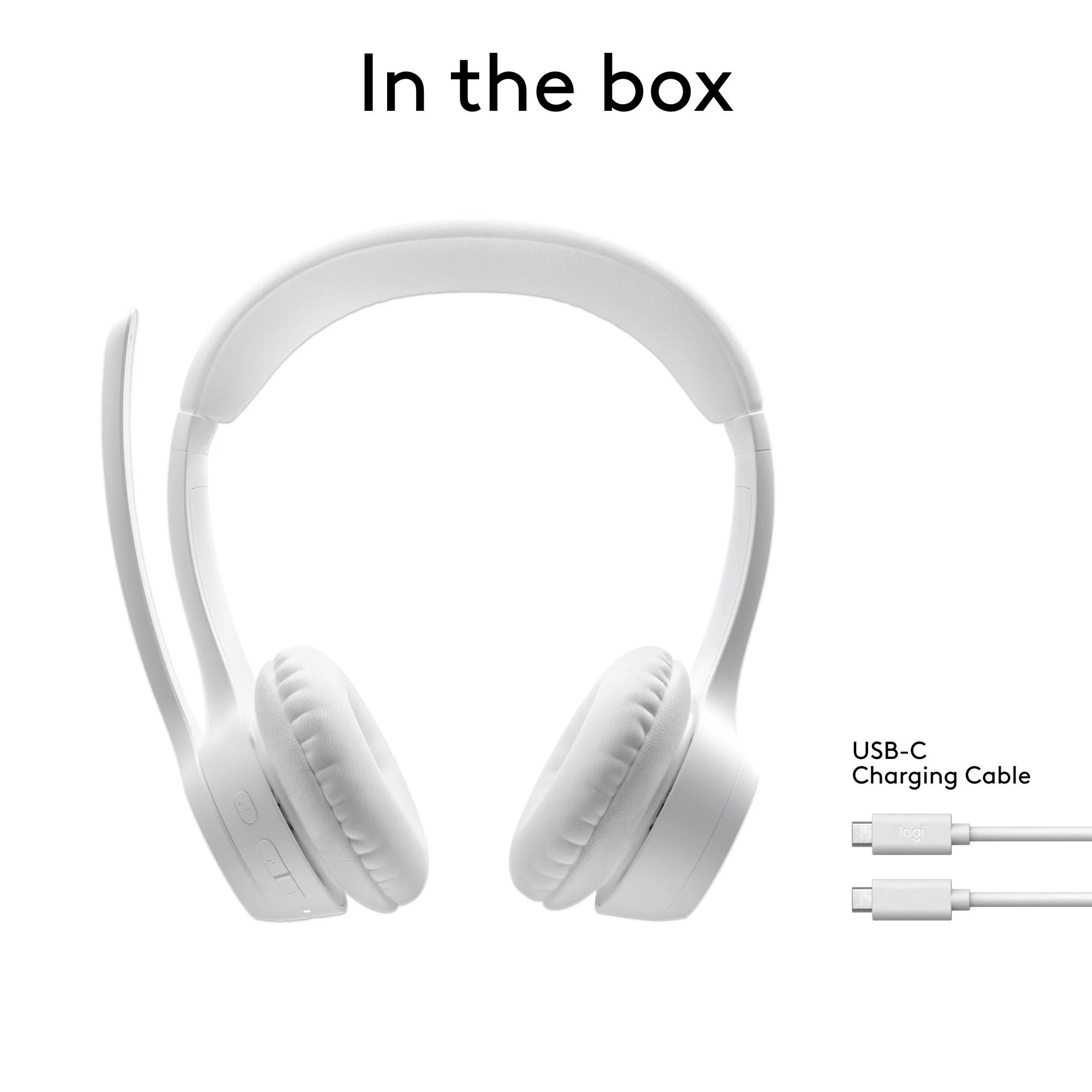 Logitech Zone 300 Wireless Headset (Off White) - Image 6