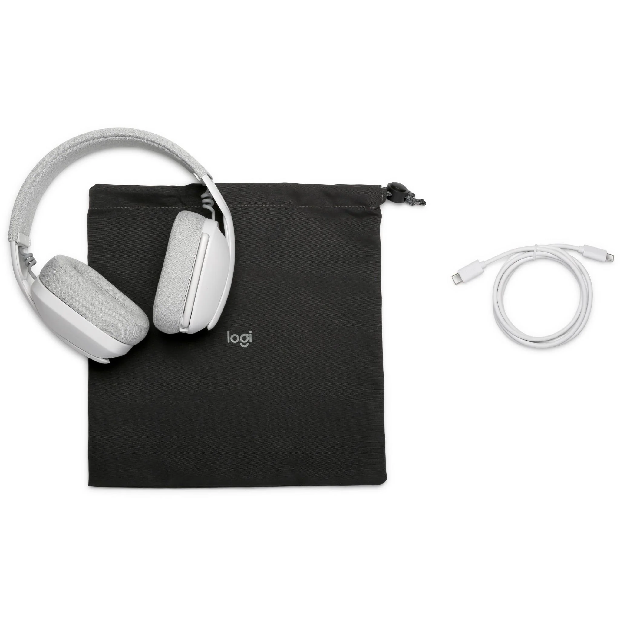 Logitech Zone Vibe 100 Bluetooth Headset (Off White) - Image 8
