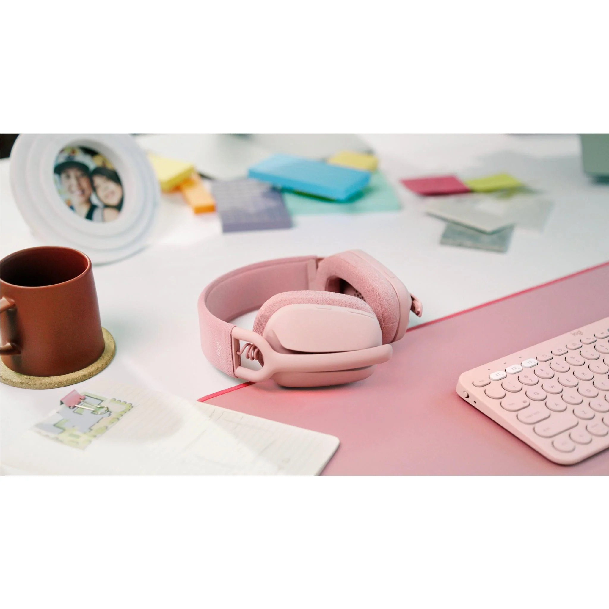 Logitech Zone Vibe 100 Bluetooth Headset (Rose) - Image 10