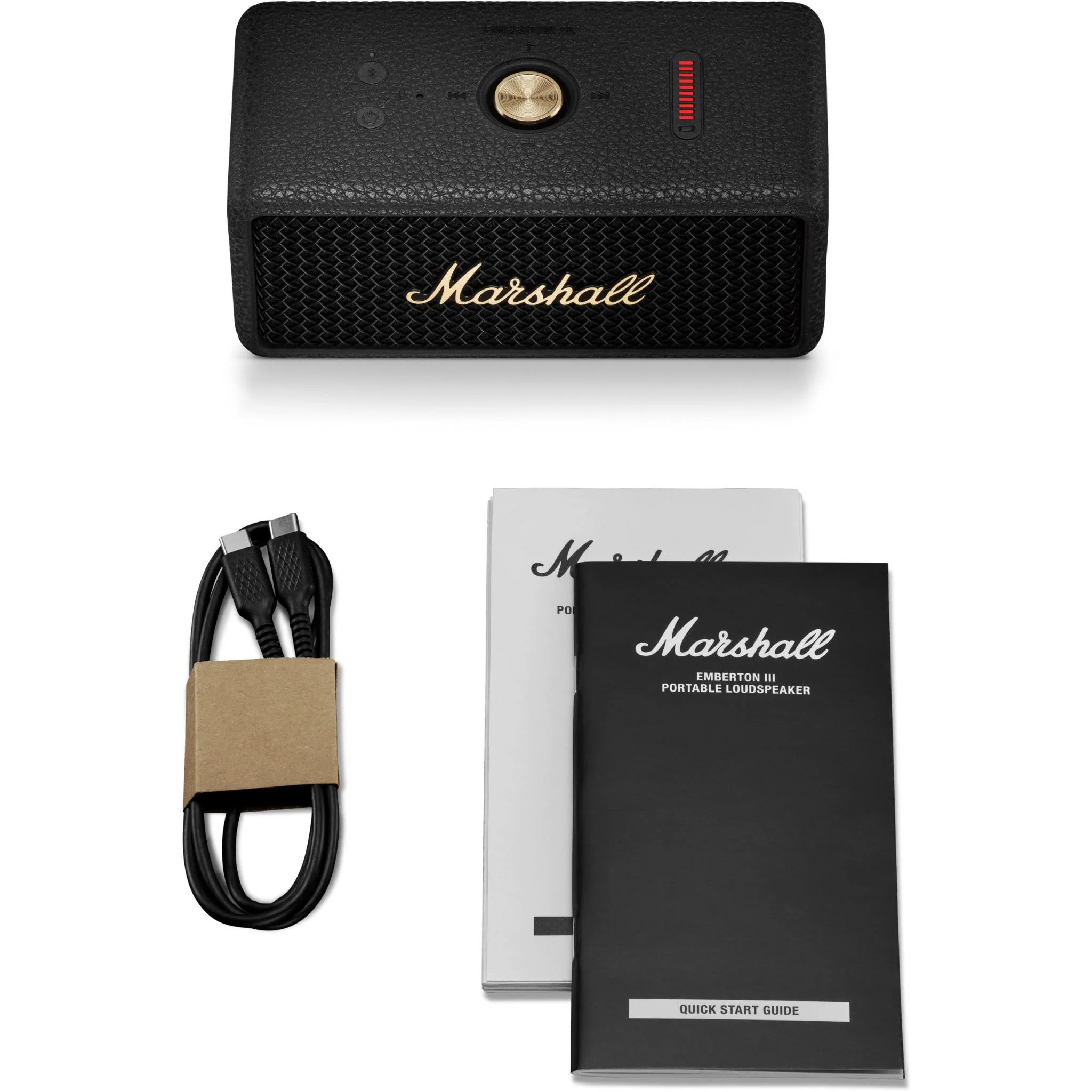 Marshal Emberton III Portable Bluetooth Speaker (Black & Brass) - Image 8