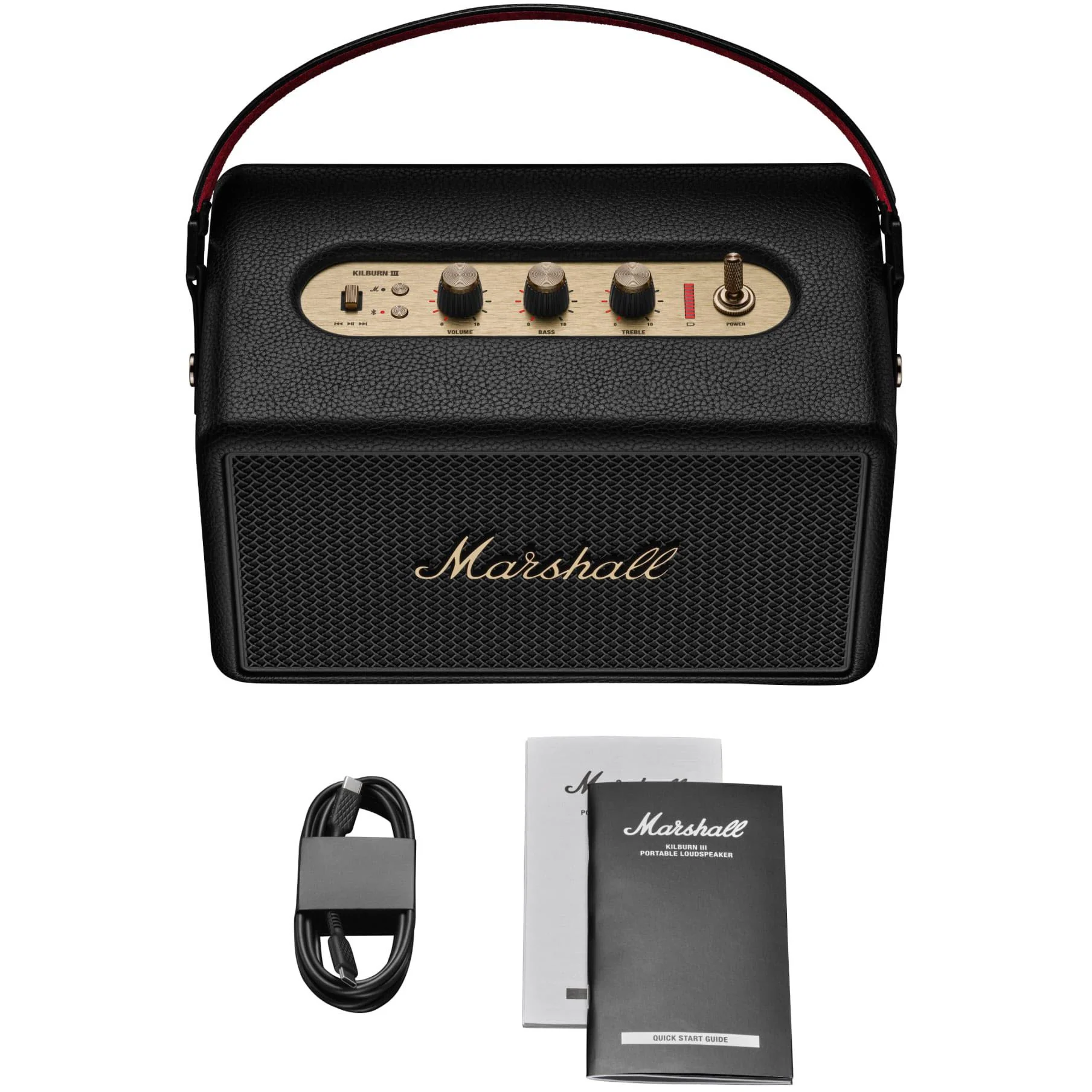 Marshall Kilburn III Portable Speaker (Black & Brass) - Image 5