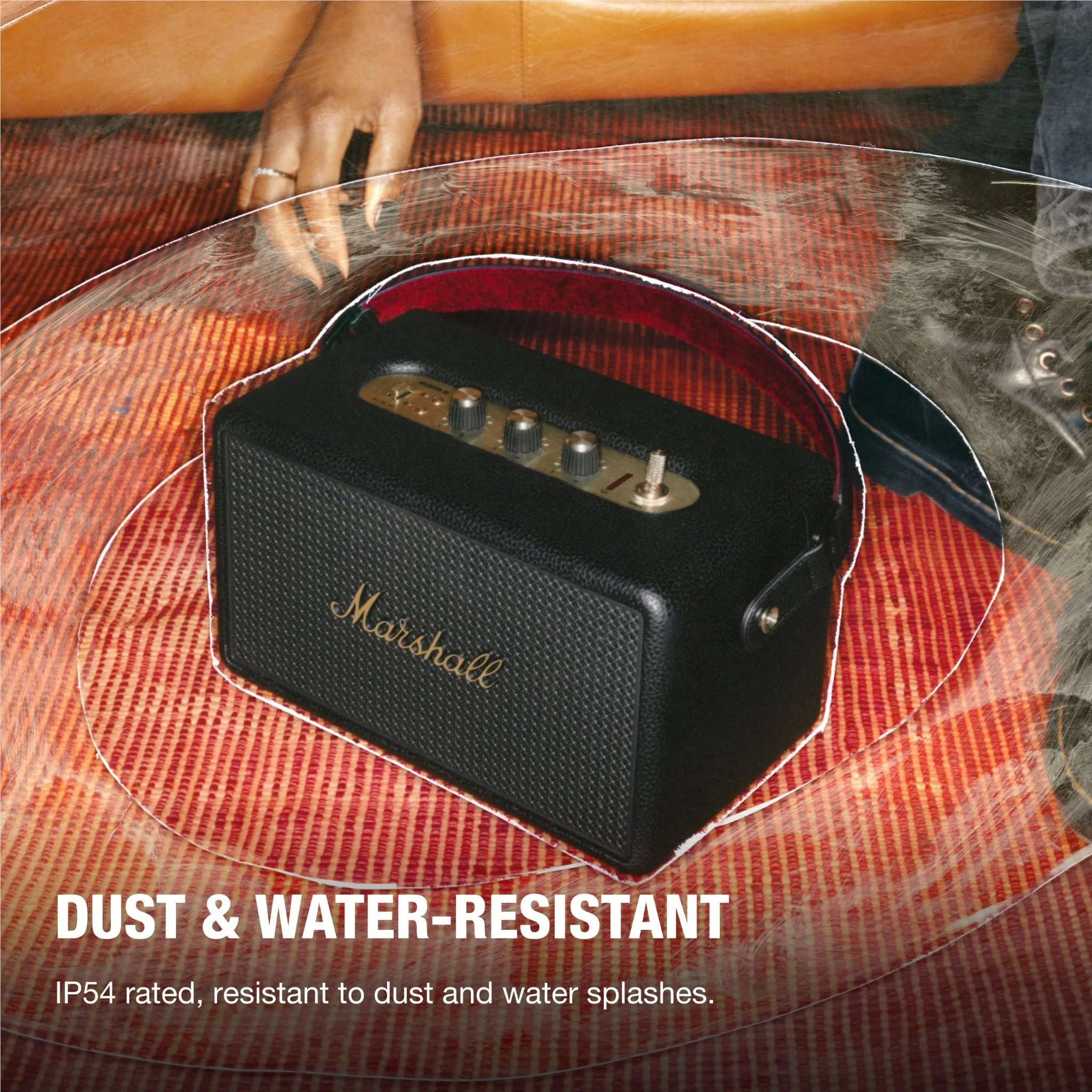 Marshall Kilburn III Portable Speaker (Black & Brass) - Image 8
