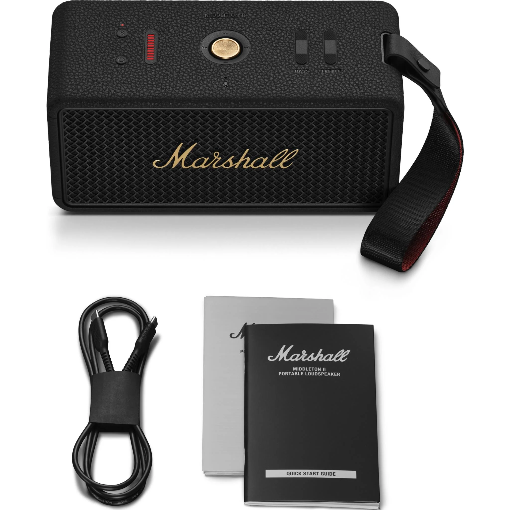Marshall Middleton II Portable Speaker (Black & Brass) - Image 9