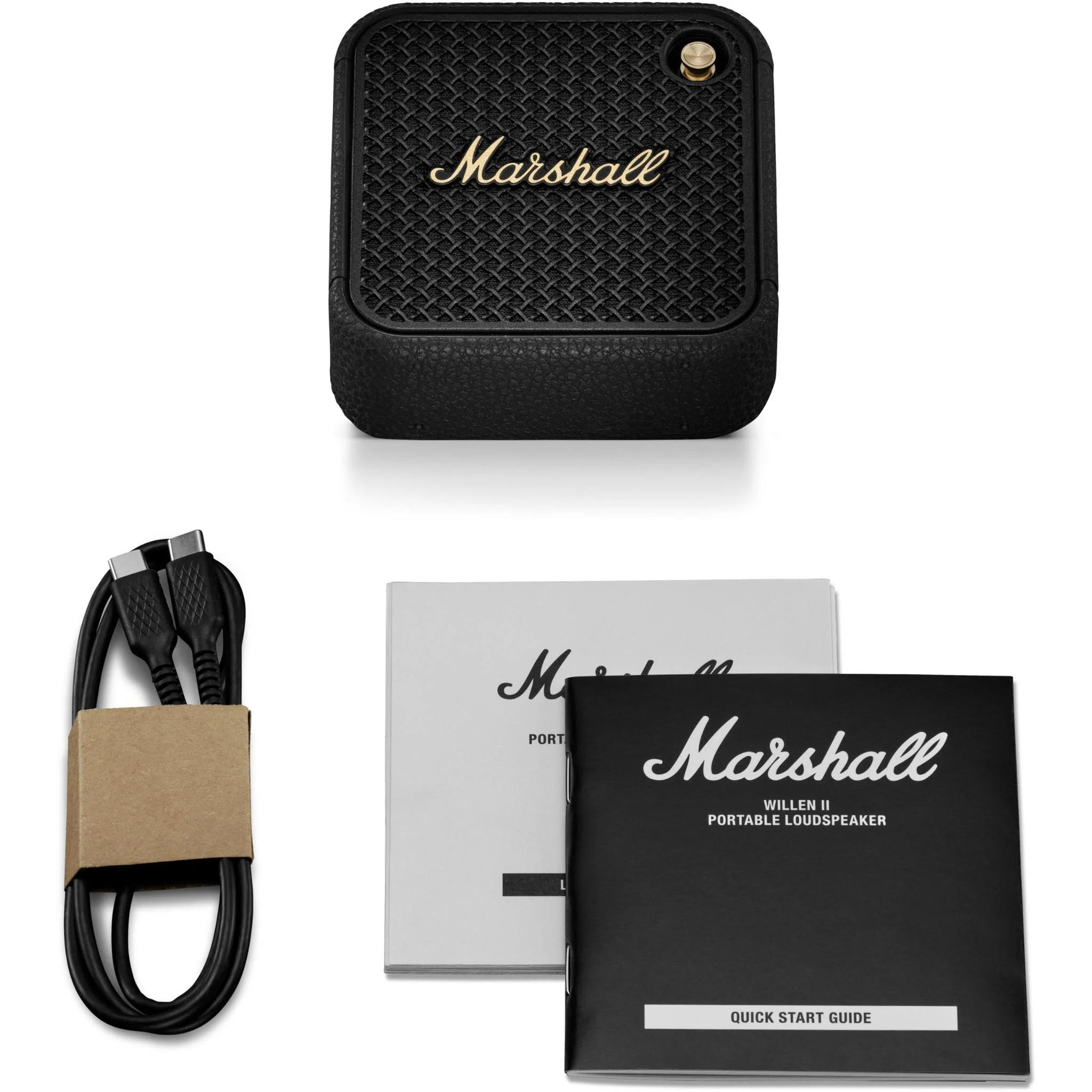 Marshall Willen II Portable Bluetooth Speaker (Black & Brass) - Image 8