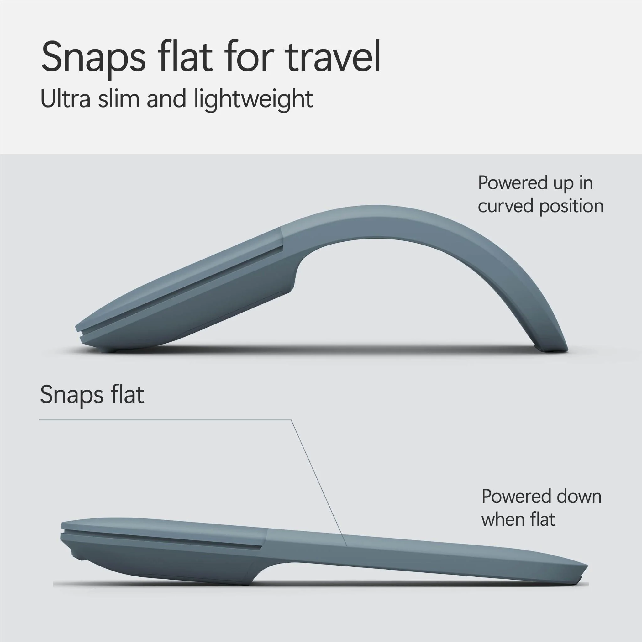 Microsoft Surface Arc Wireless Mouse (Ocean) - Image 6