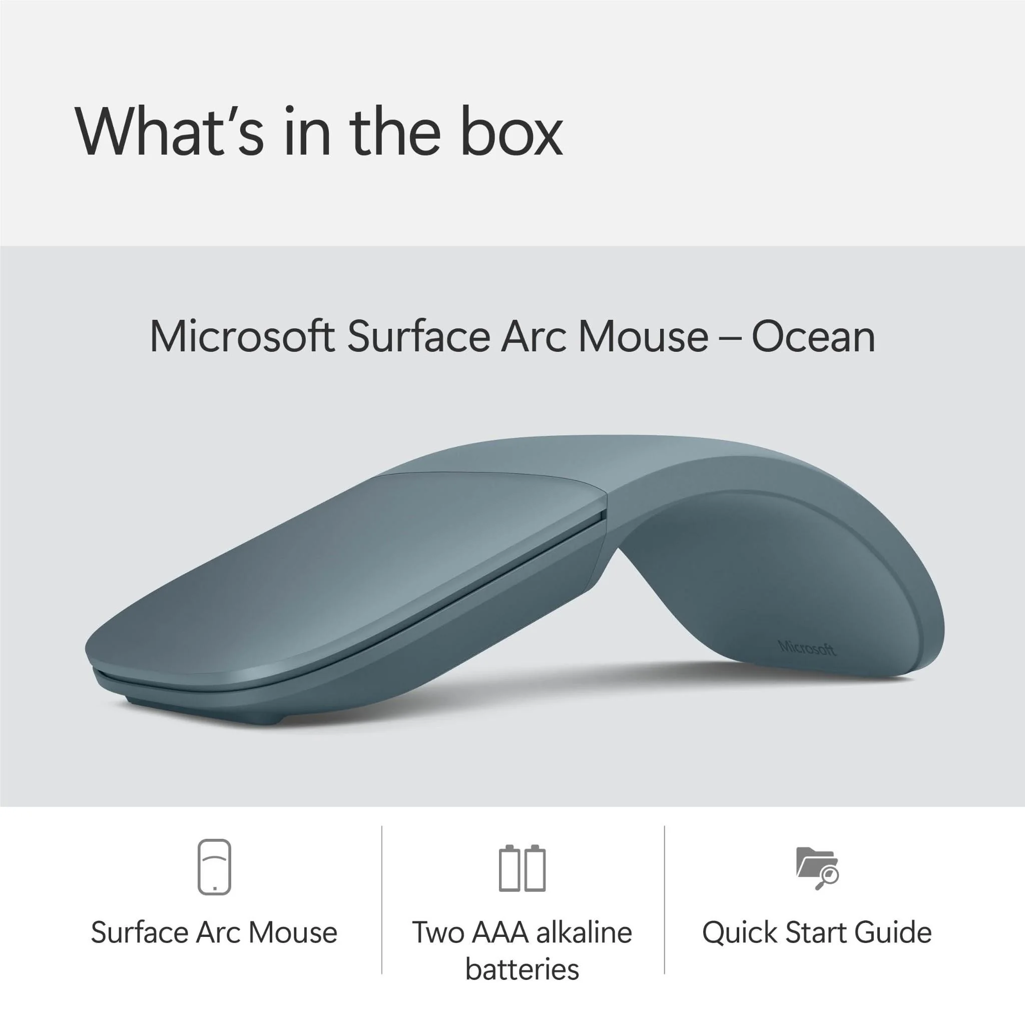 Microsoft Surface Arc Wireless Mouse (Ocean) - Image 9