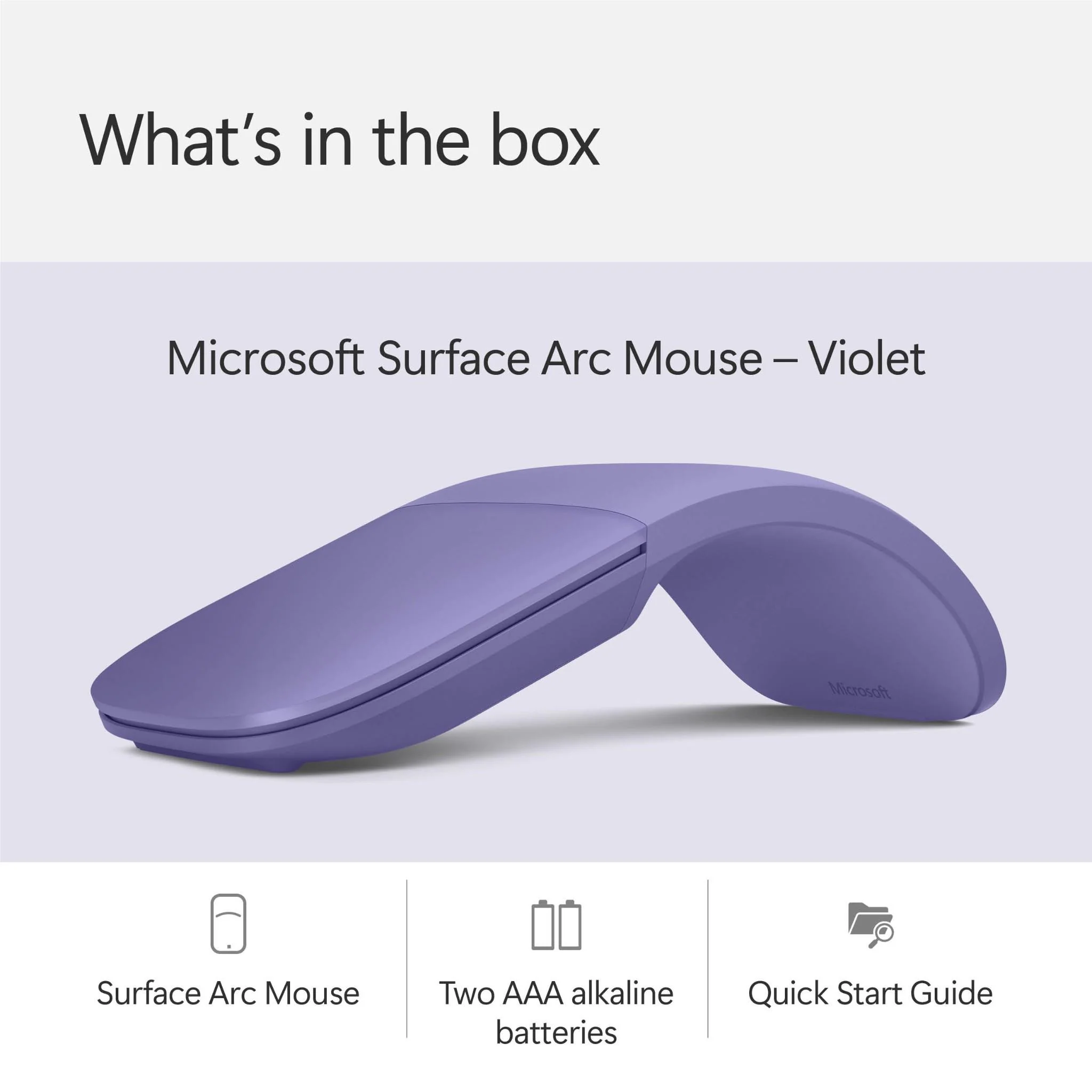 Microsoft Surface Arc Wireless Mouse (Violet) - Image 10