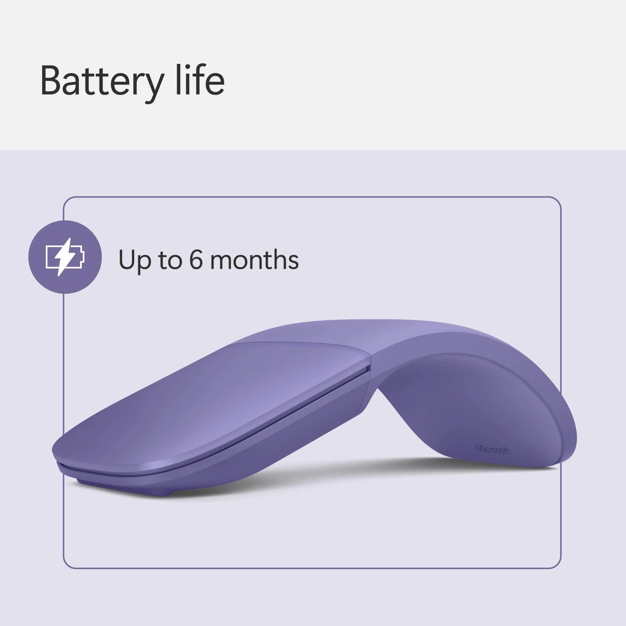 Microsoft Surface Arc Wireless Mouse (Violet) - Image 9