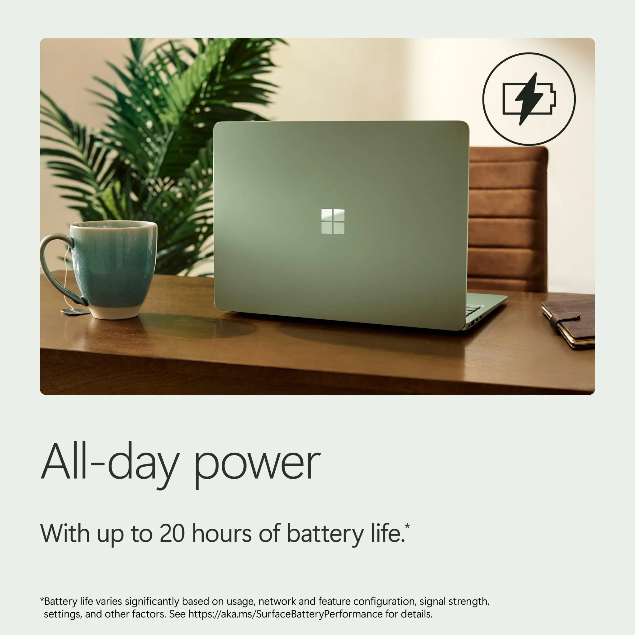 Microsoft Surface Laptop 13.8-inch Snapdragon X2 Elite 512GB/16GB Jade (8th Edition) - Image 3