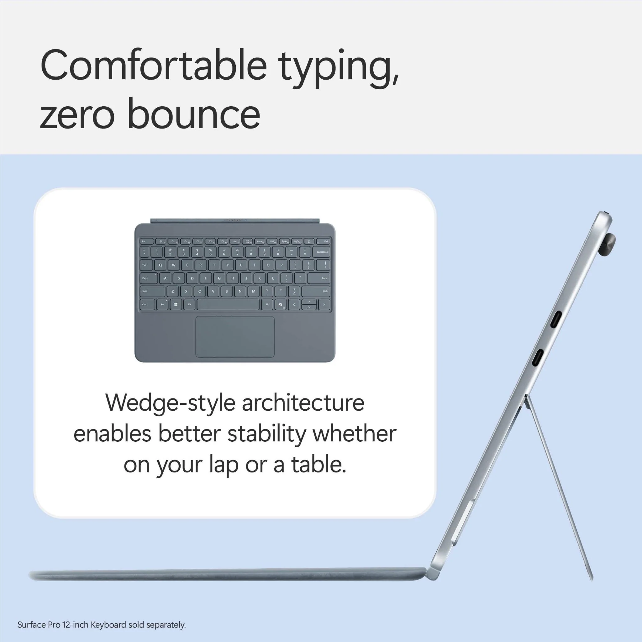 Microsoft Surface Pro 12-inch [1st Edition] Keyboard with Slim Pen (Ocean) - Image 10