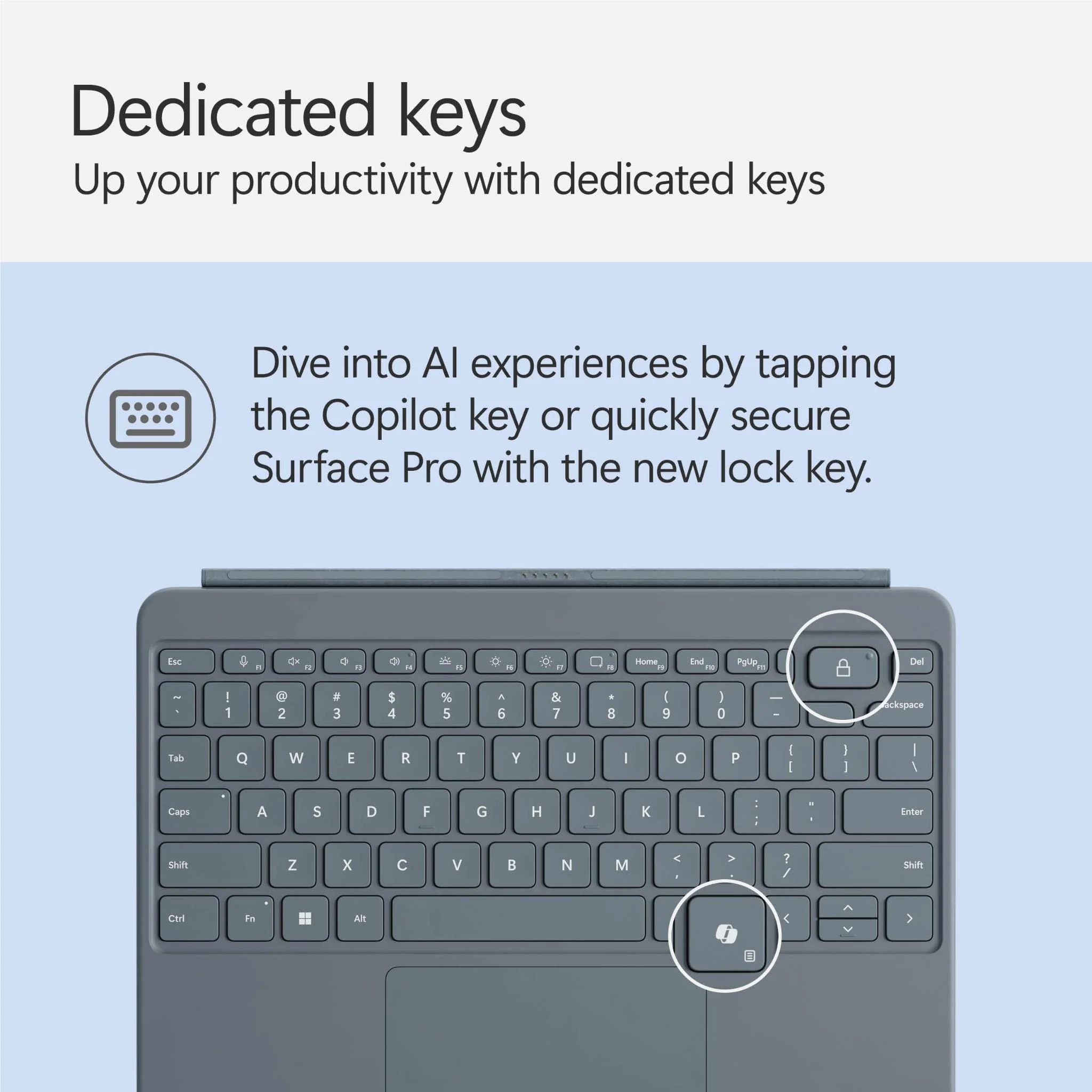 Microsoft Surface Pro 12-inch [1st Edition] Keyboard with Slim Pen (Ocean) - Image 7