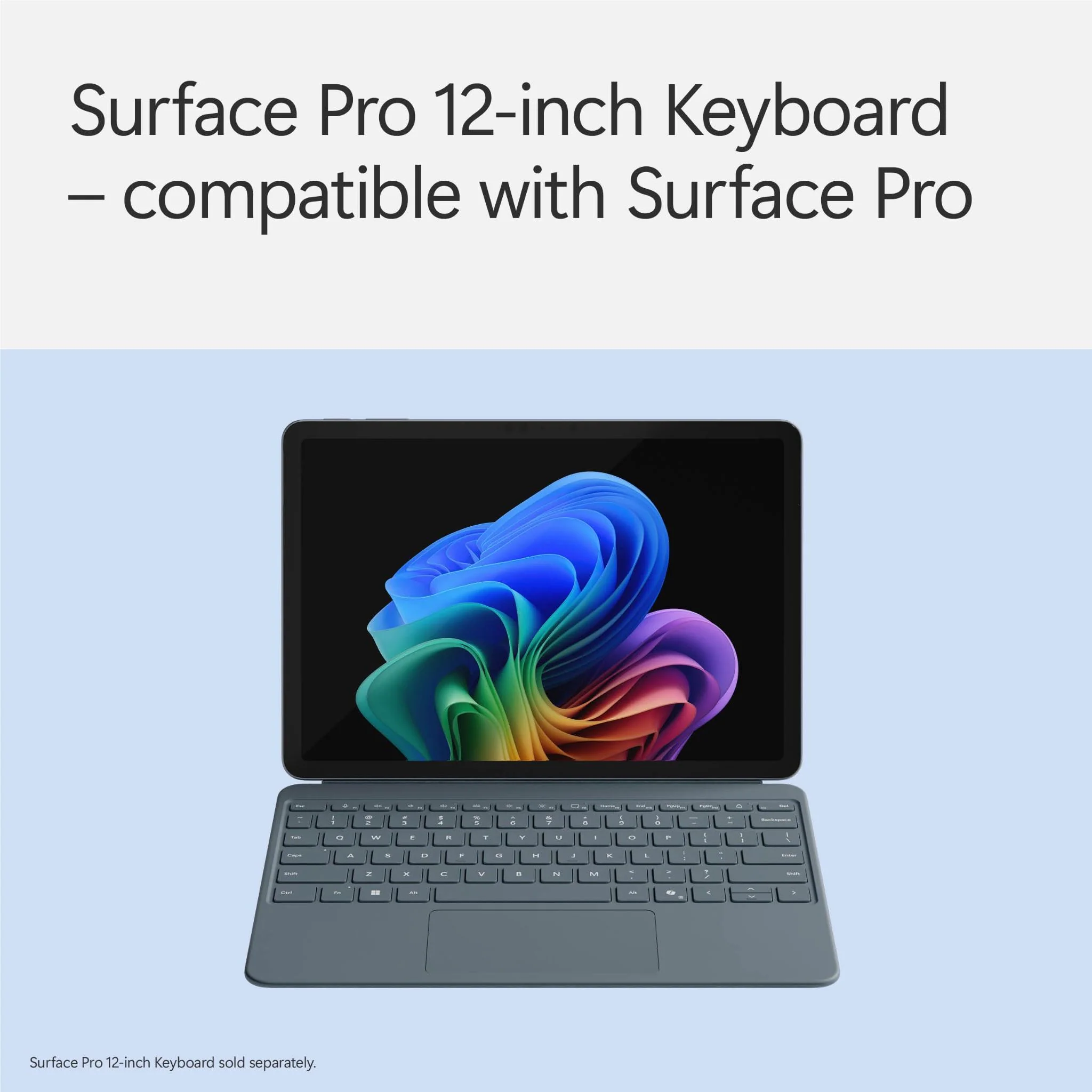 Microsoft Surface Pro 12-inch [1st Edition] Keyboard with Slim Pen (Ocean) - Image 8