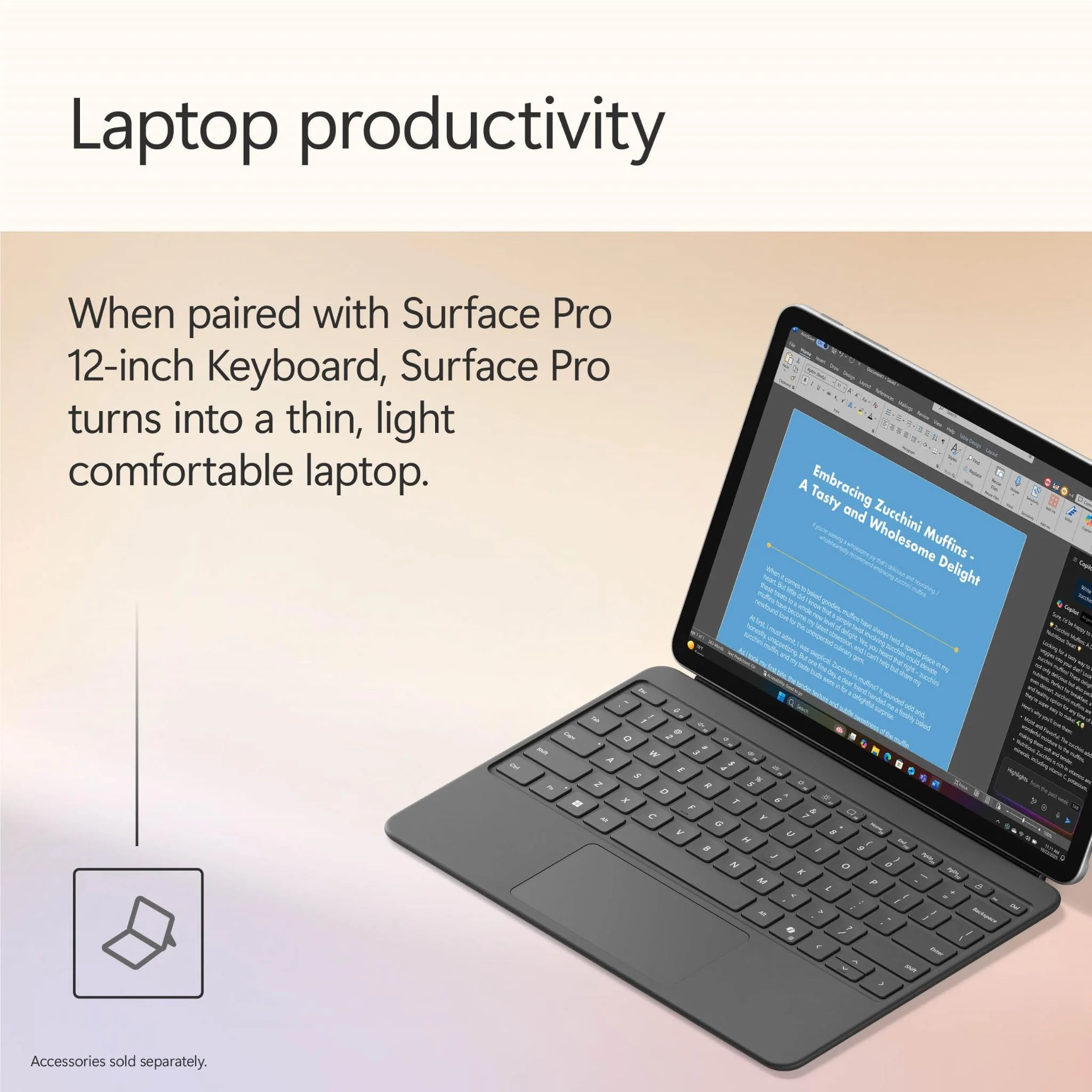 Microsoft Surface Pro CoPilot+ PC 12" Snapdragon X Plus 8 core/16GB/256GB (Platinum) - Image 8