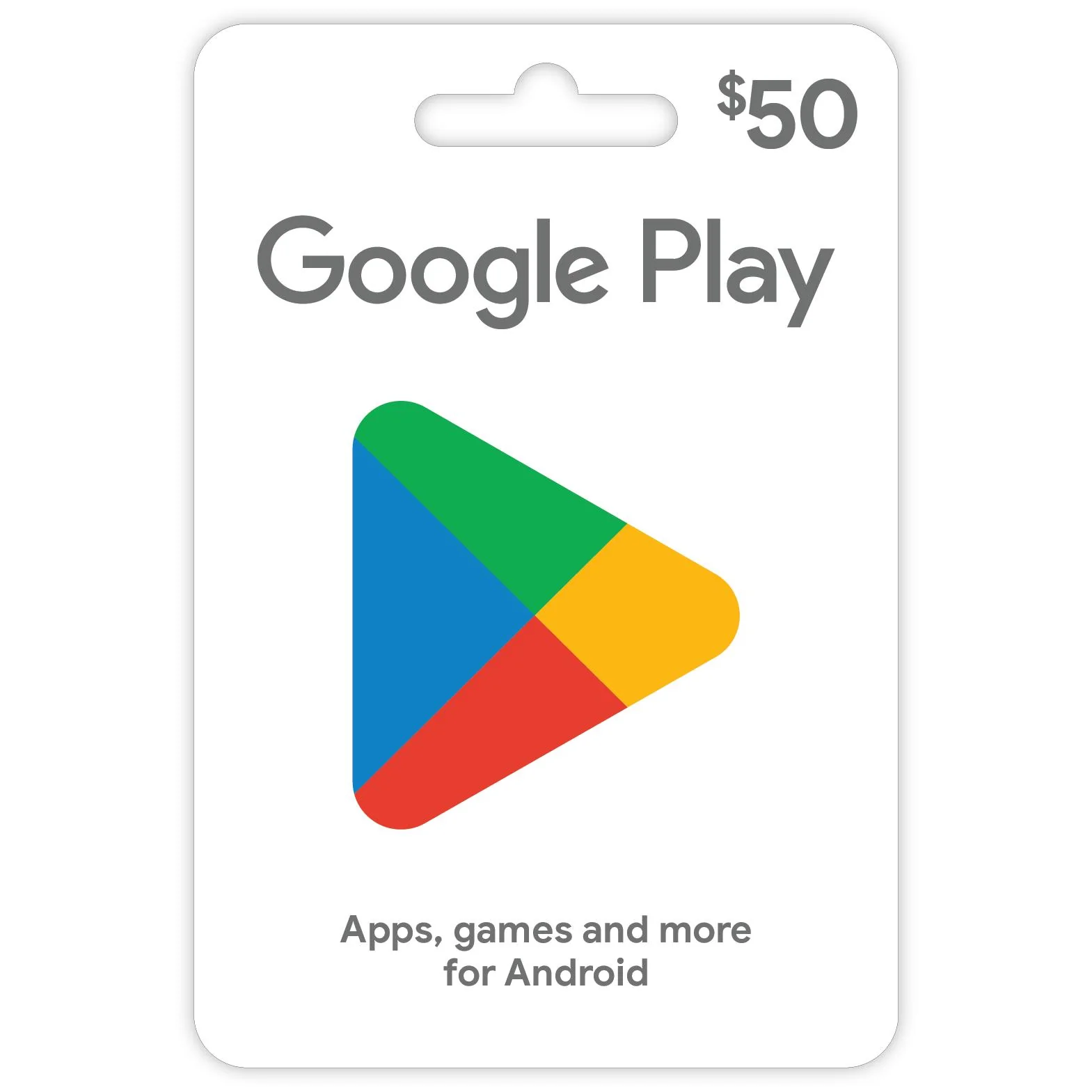 Google Play $50 Gift Card (In-store Only)