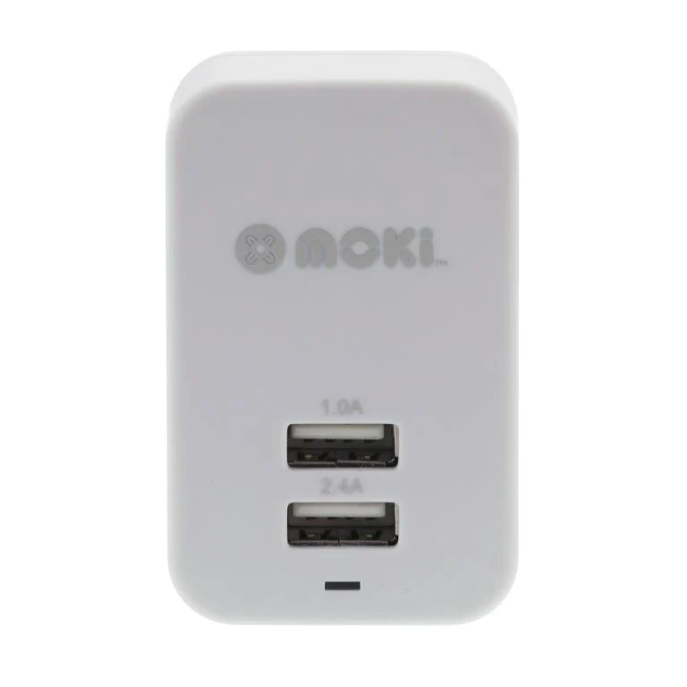 Moki Dual USB Wall Charger (White)