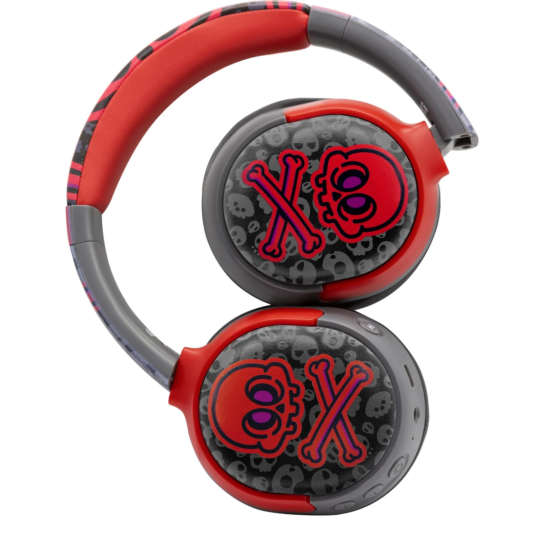 Moki Super Pop Wireless Kids Headphones (Skulls) - Image 4