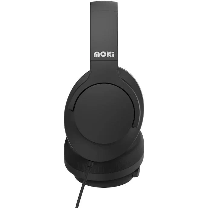 Moki Type-C Connect Headphones with Inline Mic & Control (Black) - Image 3