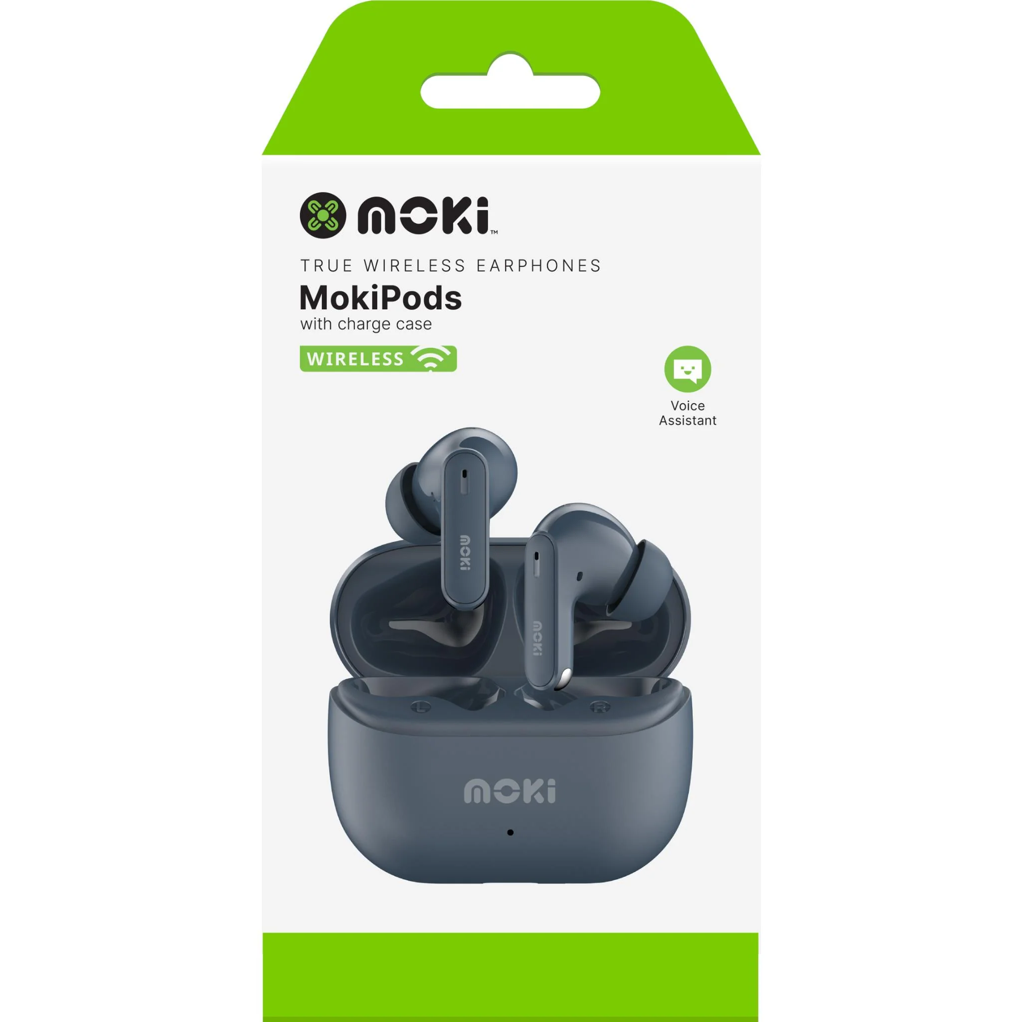 MokiPods True Wireless Stereo Earphones (Steel Blue) - Image 5