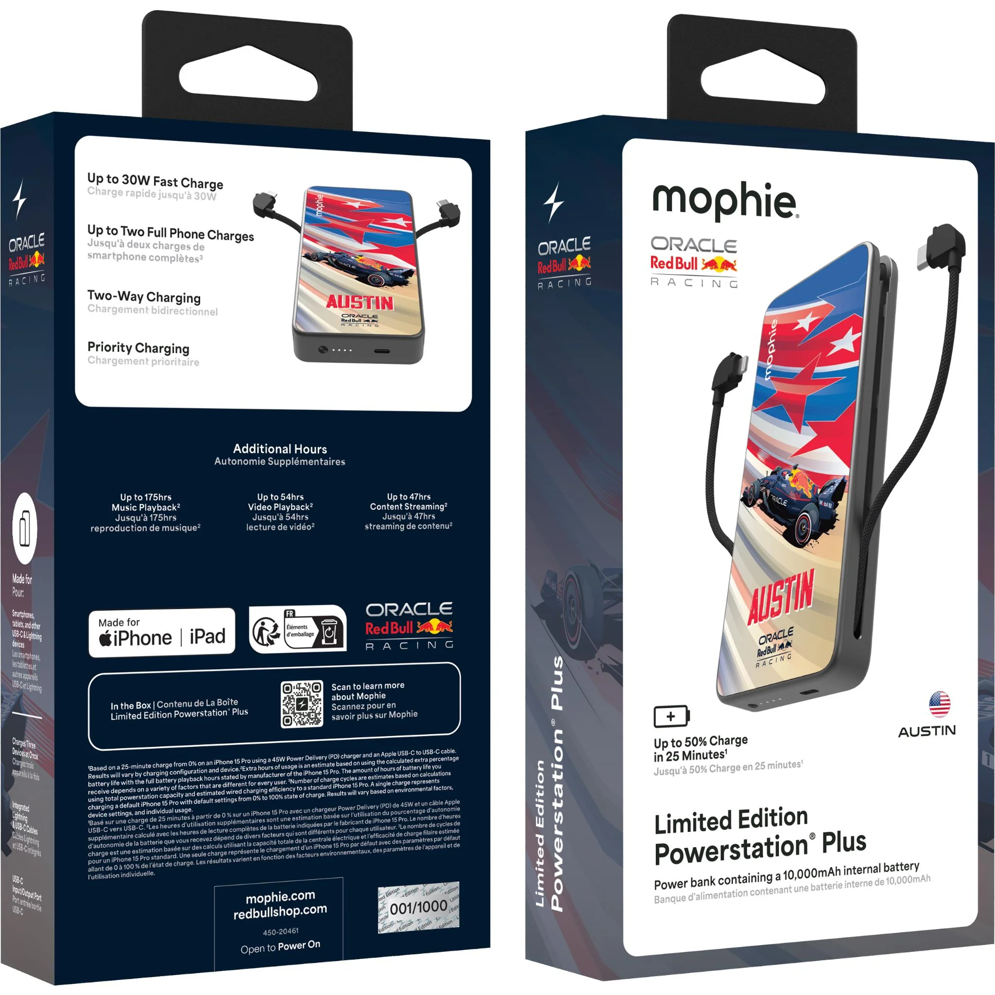 Mophie Powerstation Plus [10K] (Limited Edition Oracle Red Bull Racing - Austin Edition) - Image 5