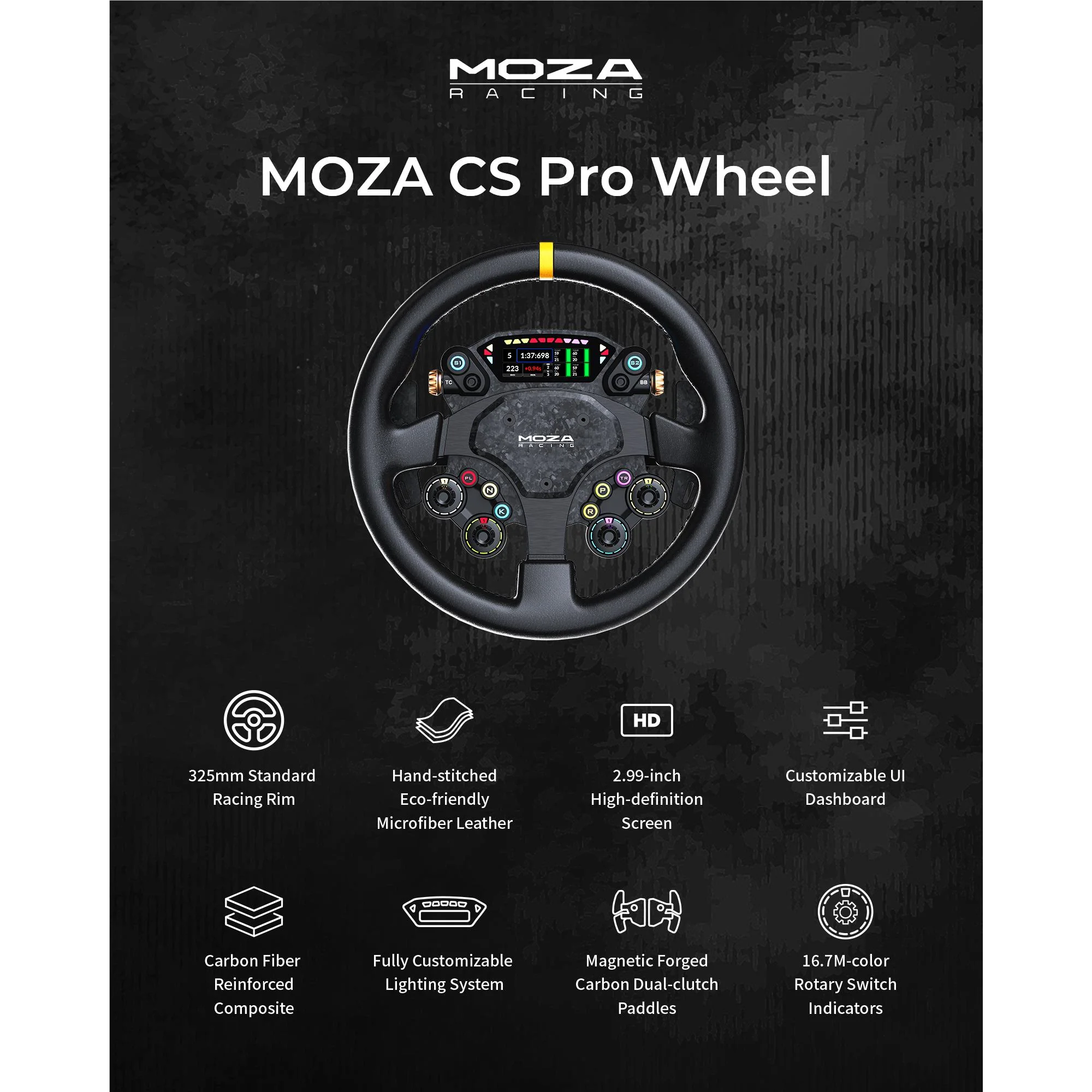 Moza CS Pro Steering Wheel - Image 2