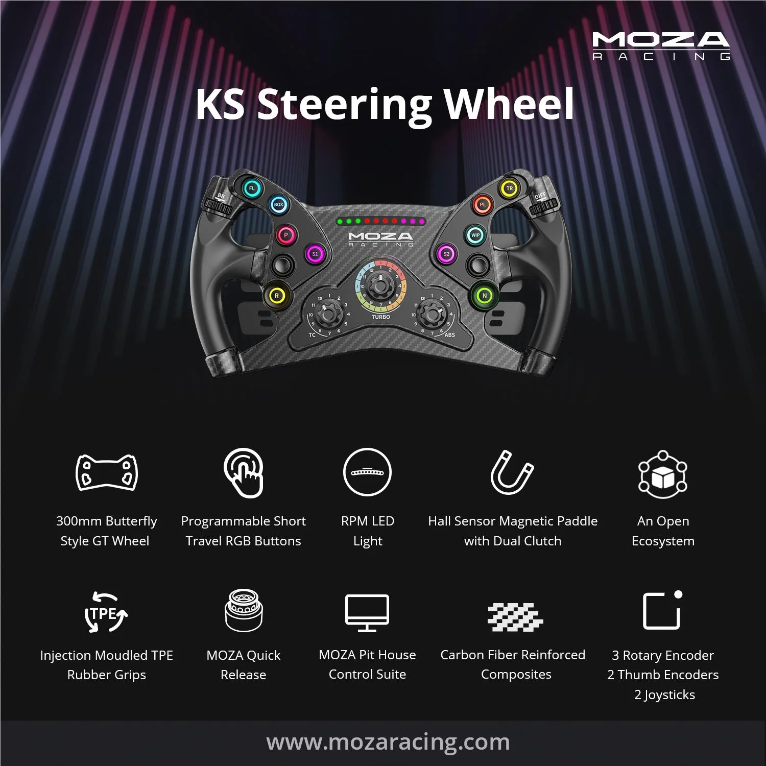 MOZA KS Steering Wheel - Image 4