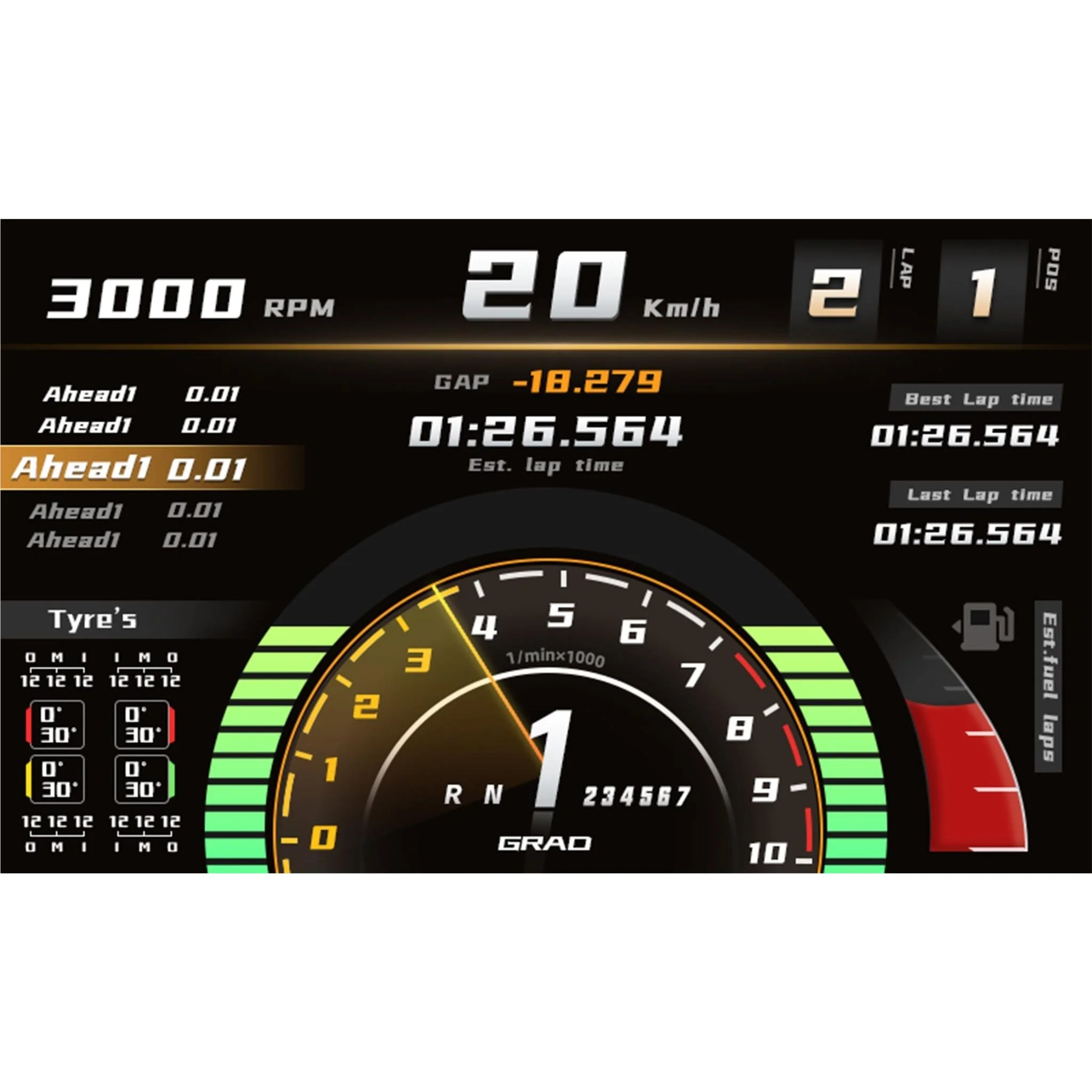 MOZA Racing RM High-Definition Digital Dashboard - Image 4