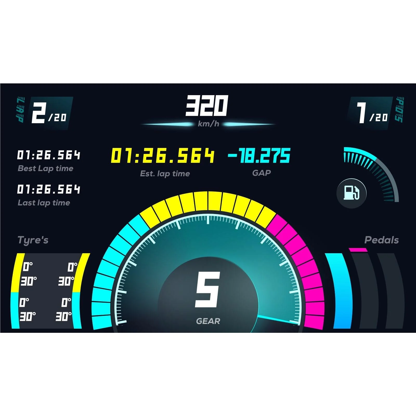 MOZA Racing RM High-Definition Digital Dashboard - Image 7