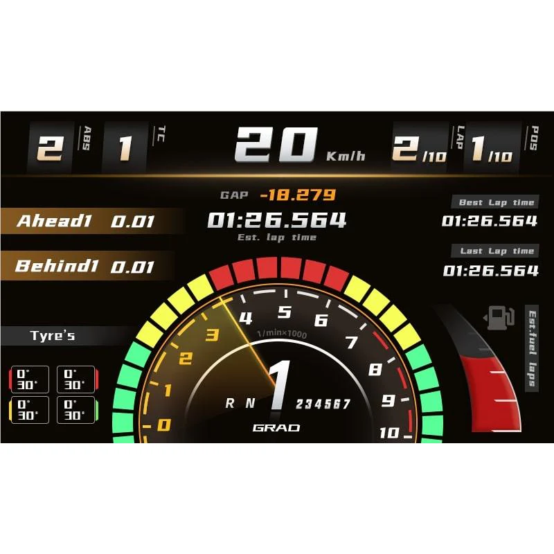 MOZA Racing RM High-Definition Digital Dashboard - Image 9