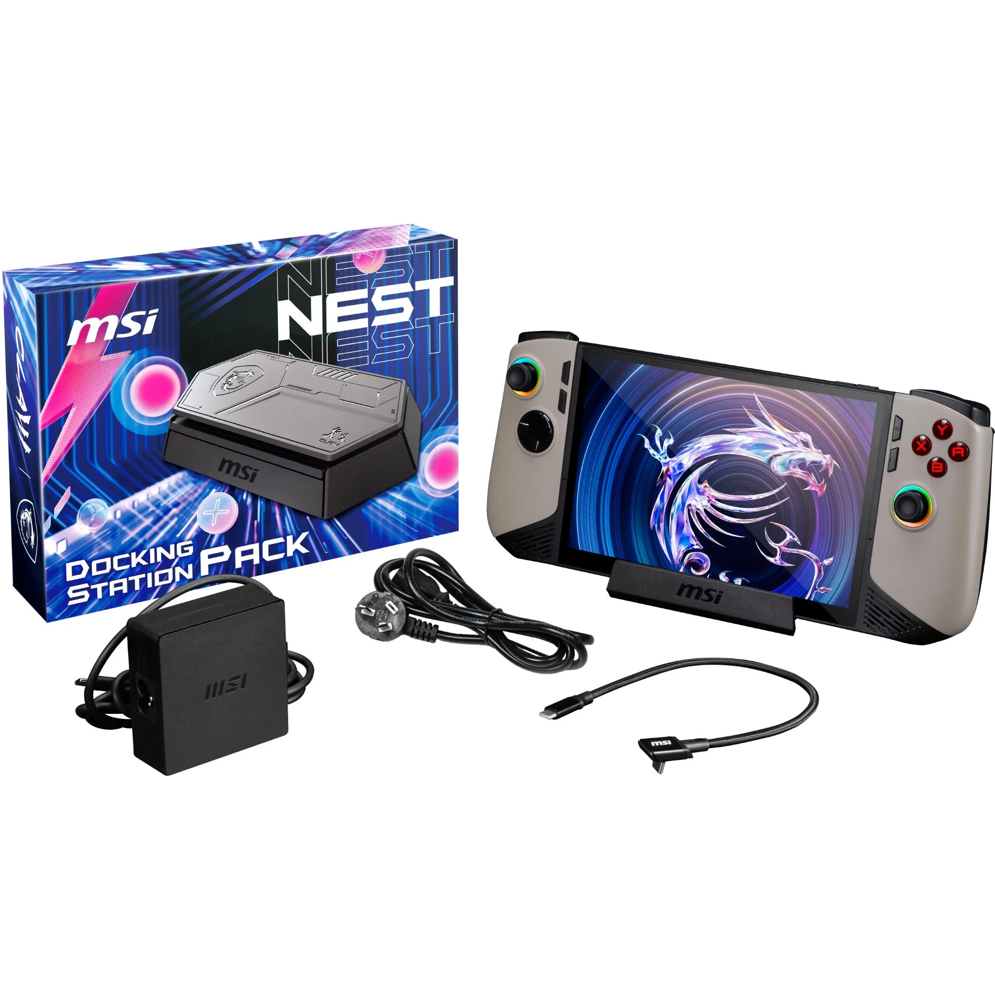MSI Claw Nest Docking Station Pack (with 100W Power Adaptor) - Image 2
