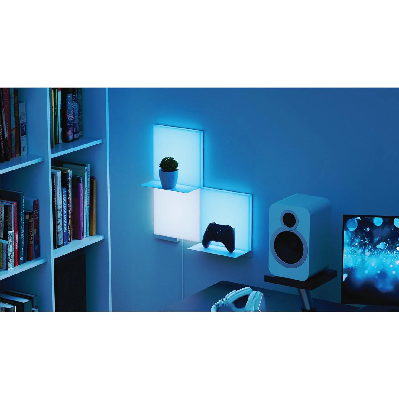 Nanoleaf Blocks 3 Big Squares + 2 Shelf Starter Kit - Image 2