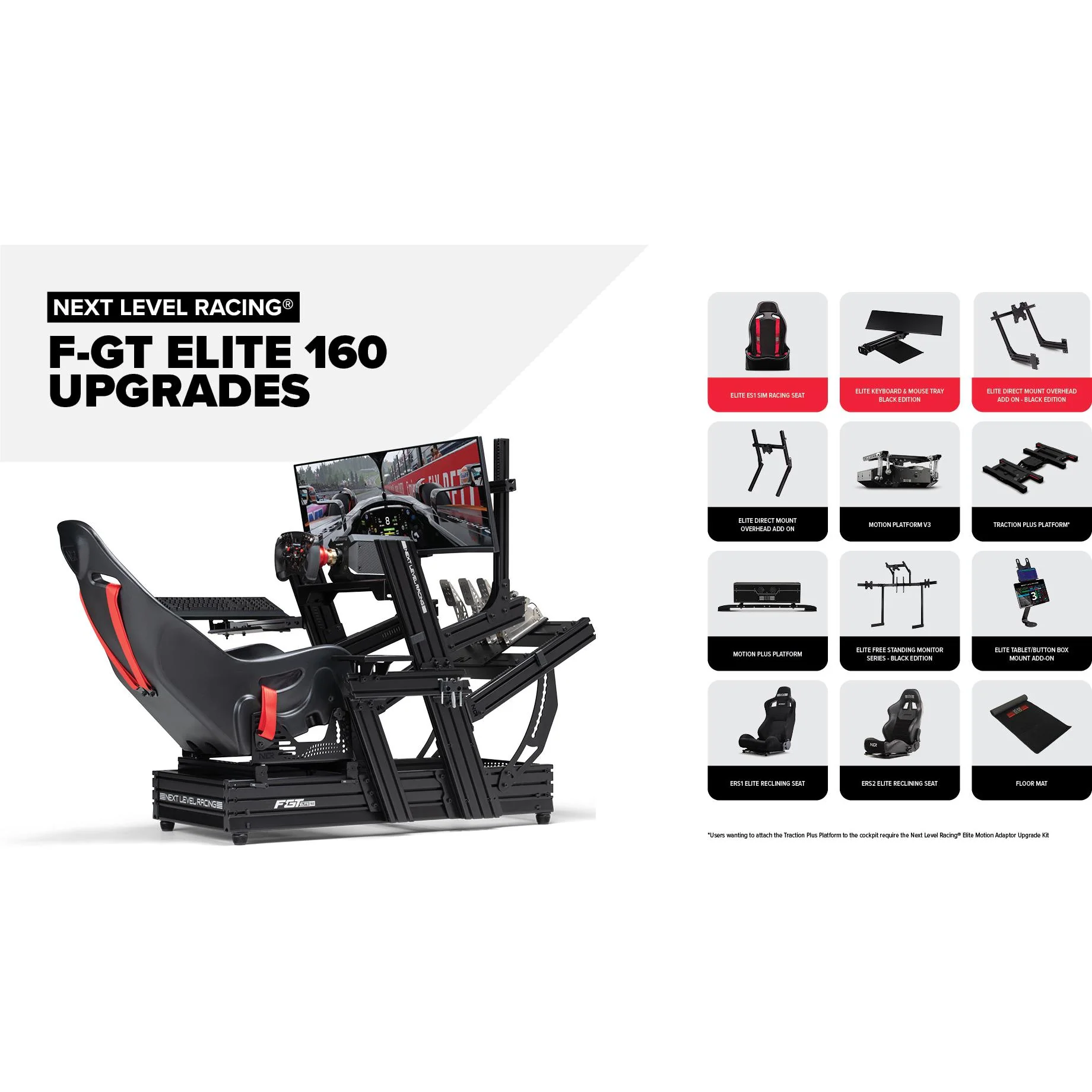 Next Level Racing F-Gt Elite 160 (Wheel Plate Edition) - Image 11