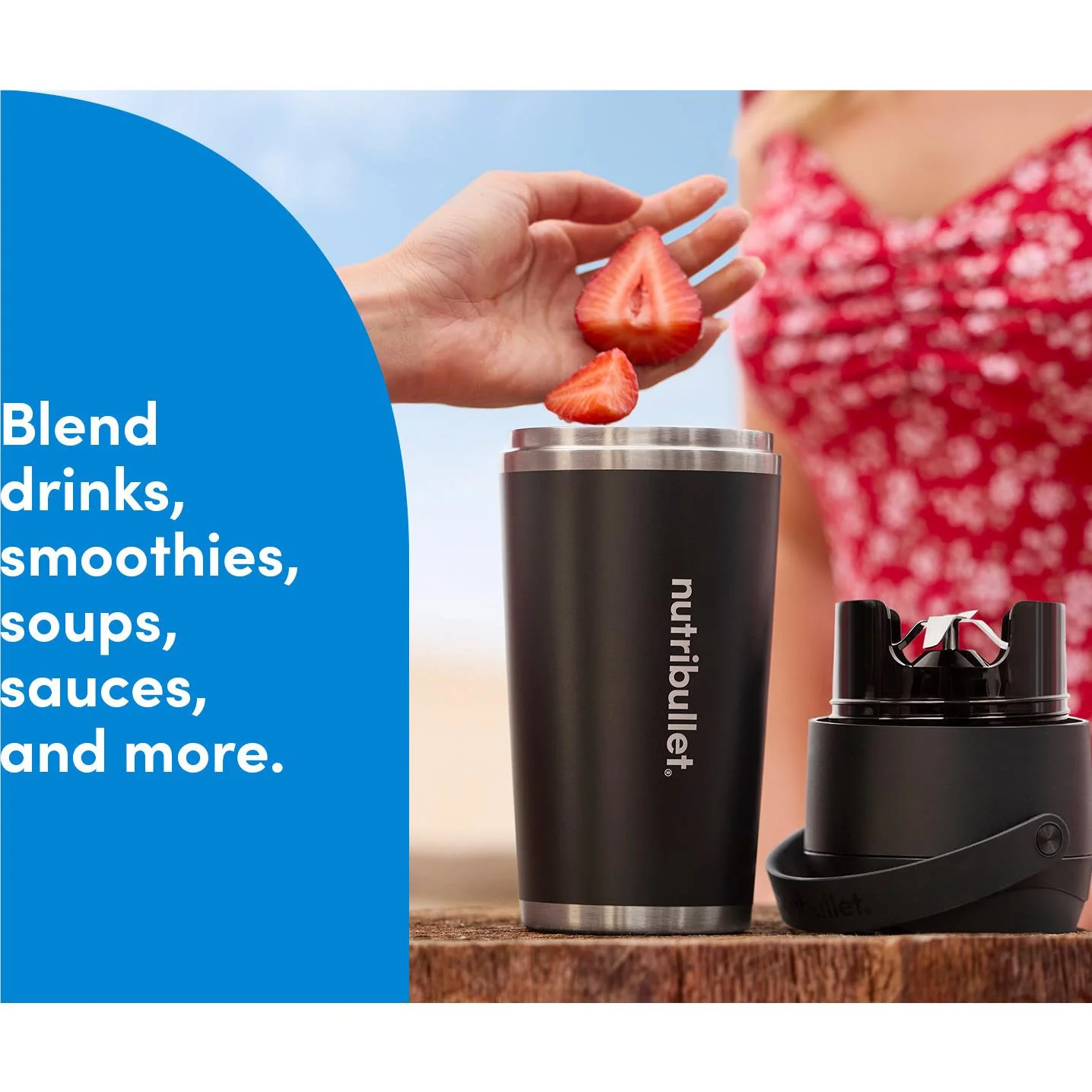 NutriBullet Flip Personal Blender (Black/Stainless Steel) - Image 14
