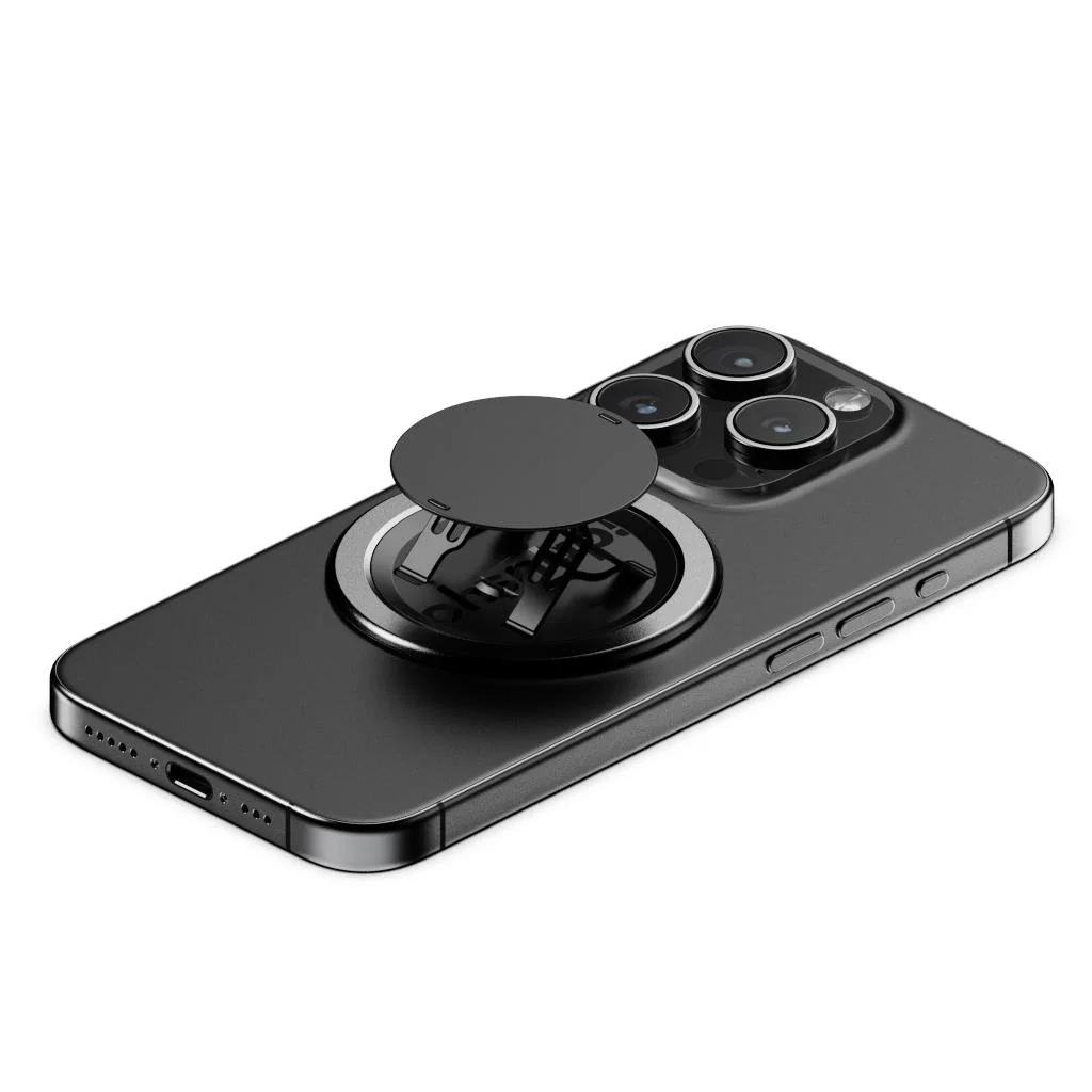 OhSnap! Snap 5 Magnetic Phone Grip & Stand (Boring Black) - Image 6