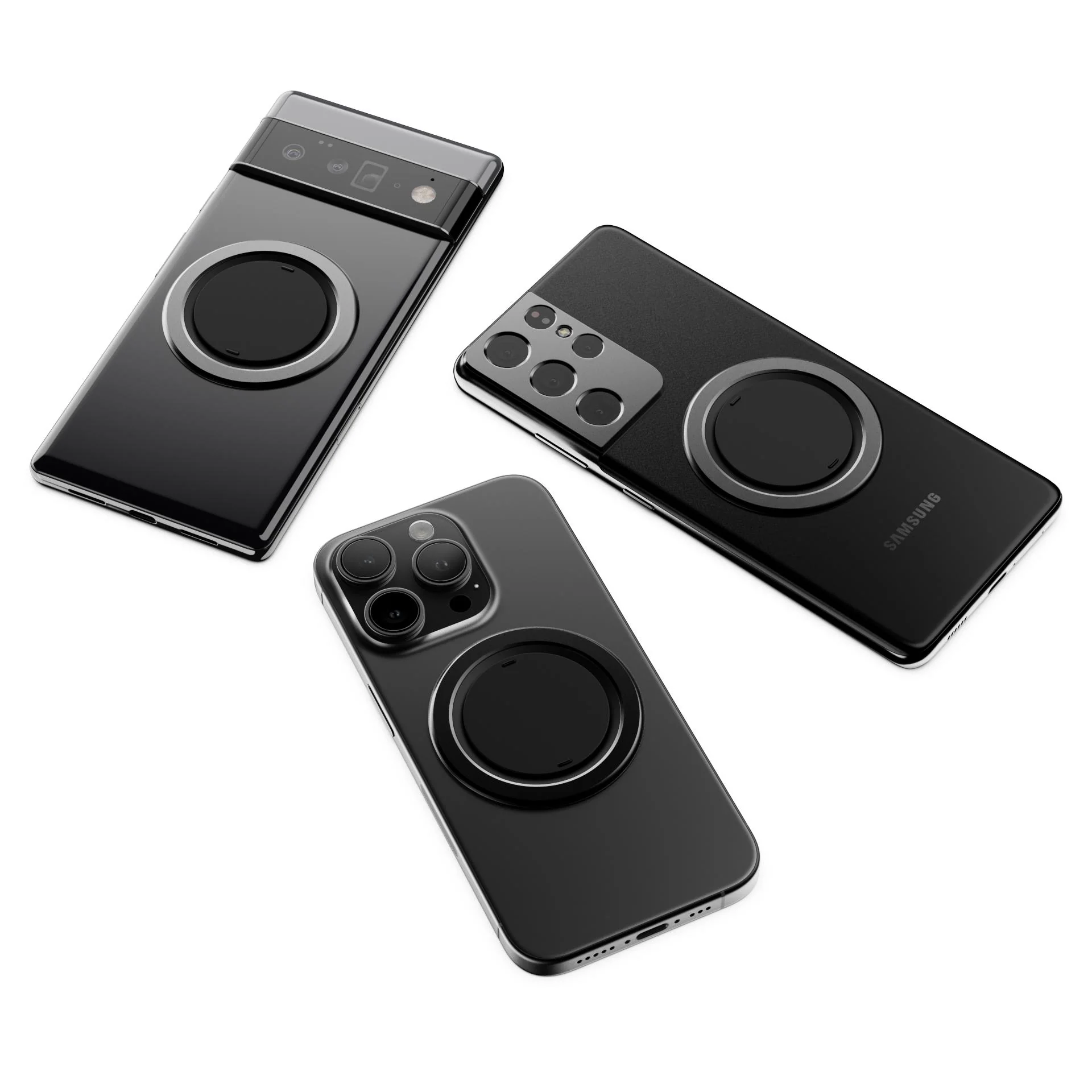 OhSnap! Snap 5 Magnetic Phone Grip & Stand (Boring Black) - Image 7