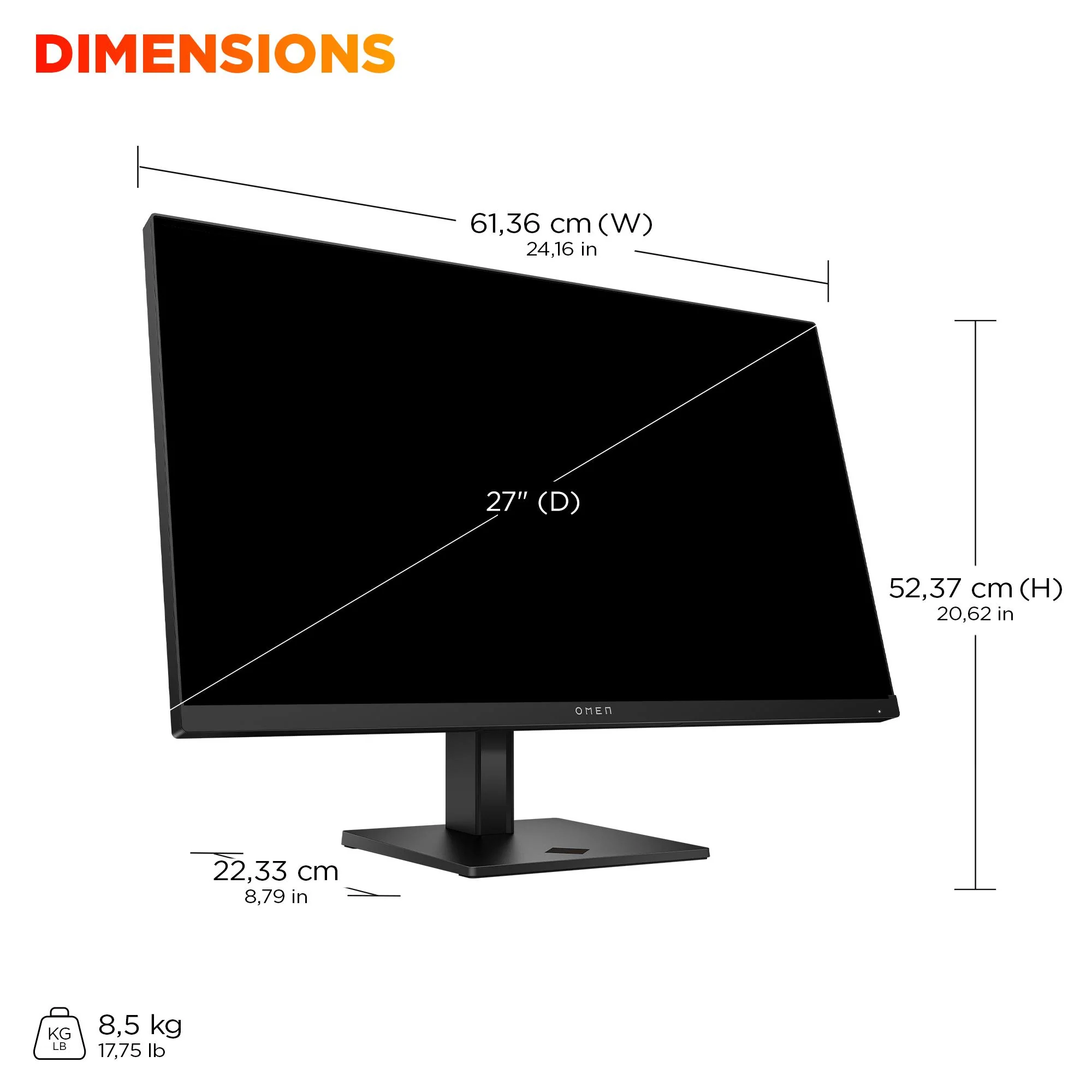 OMEN 27 G2 27" FHD 180Hz Gaming Monitor - Image 9