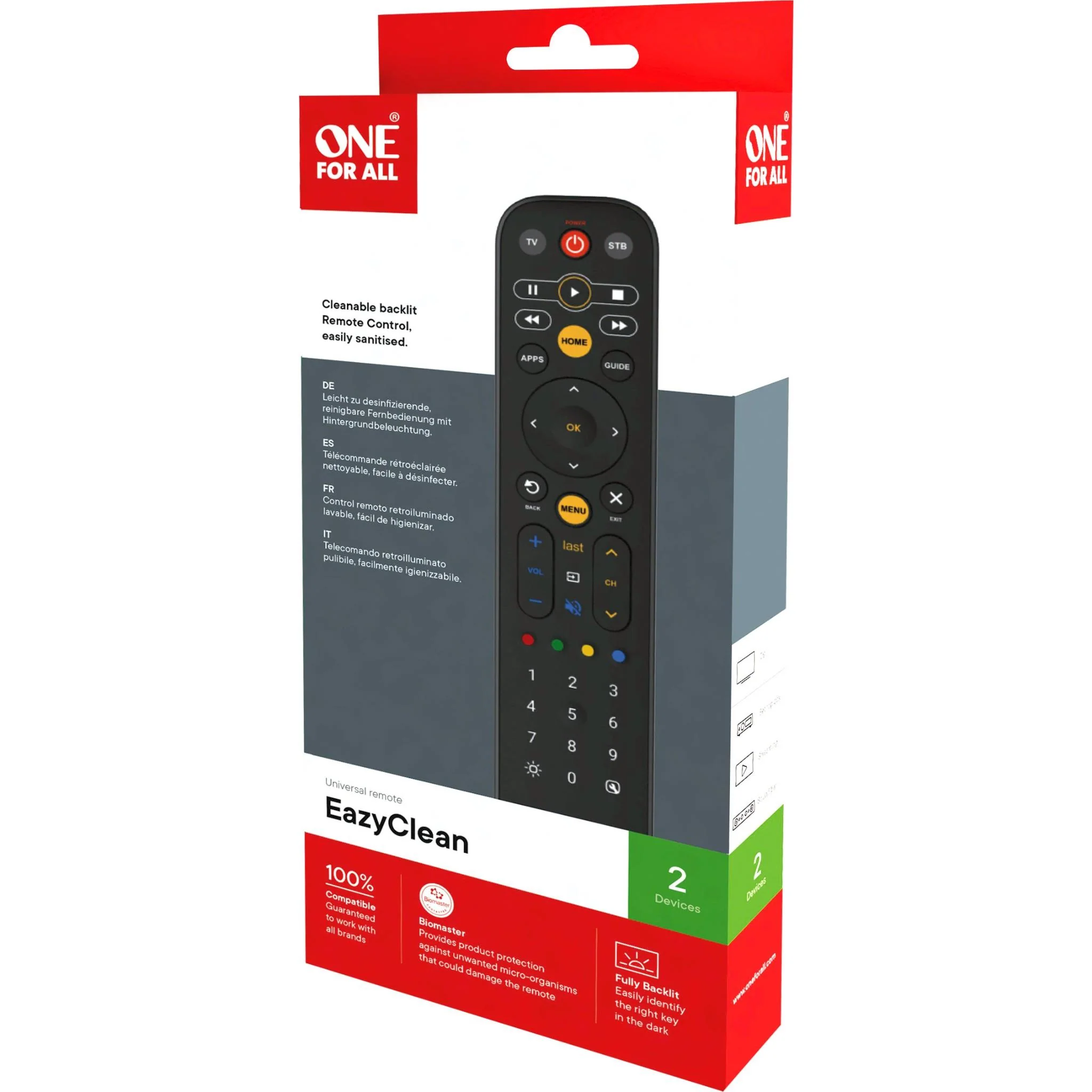 One For All EazyClean Universal Remote Control - Image 10