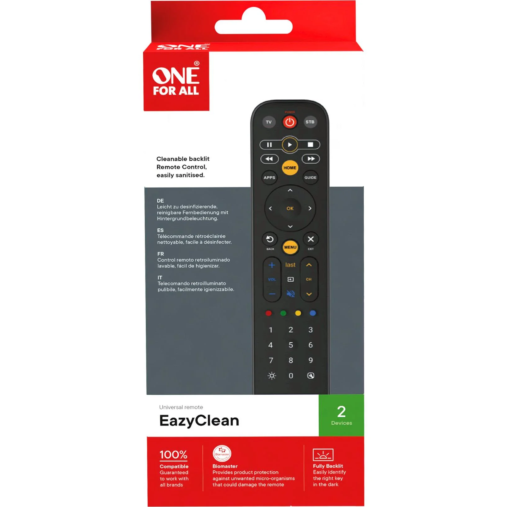 One For All EazyClean Universal Remote Control - Image 11