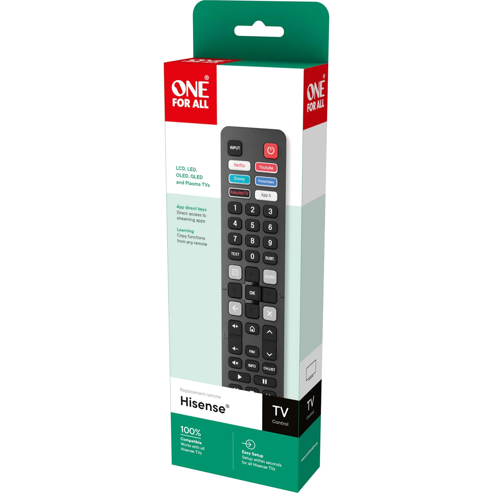 One For All Hisense TV Replacement Remote - Image 3