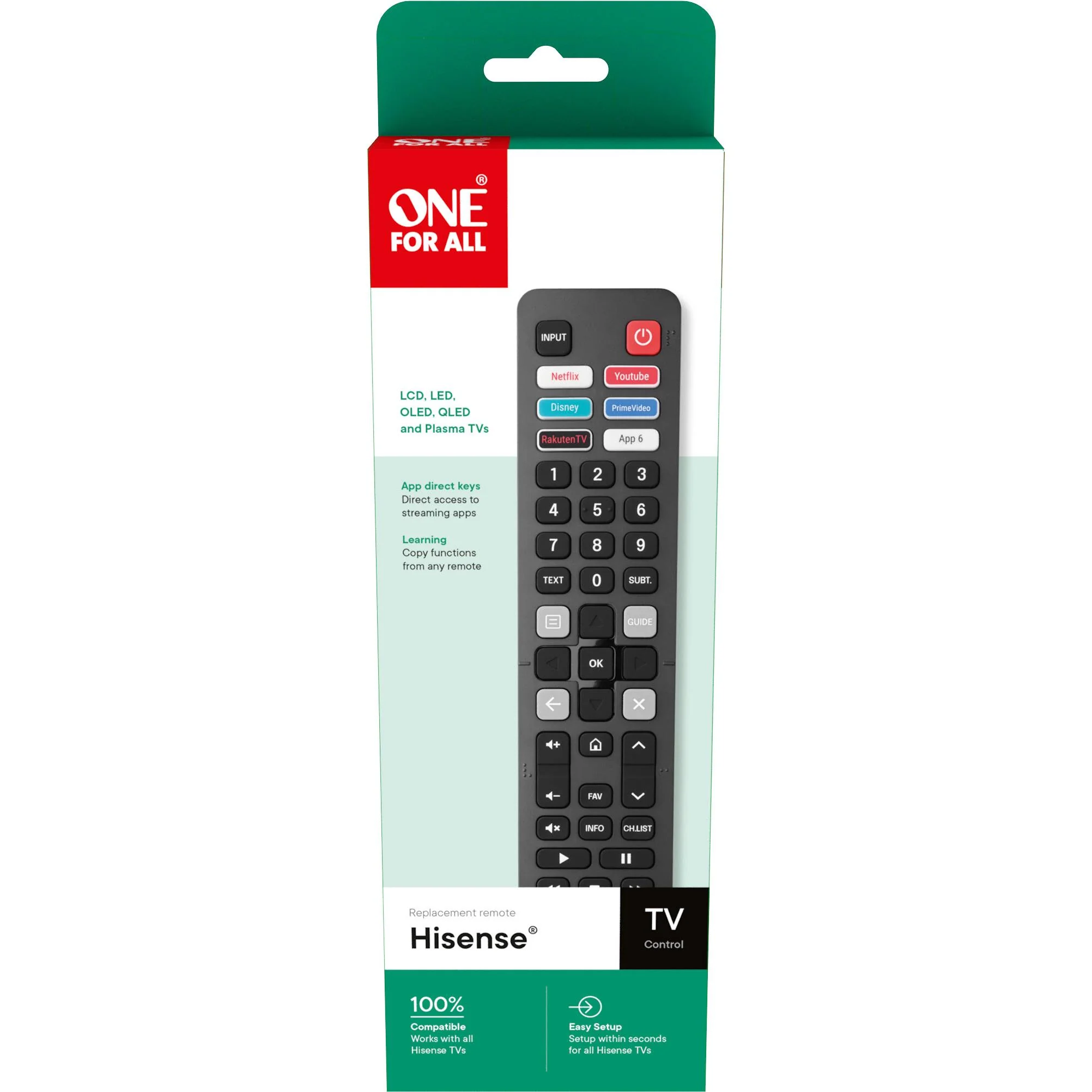 One For All Hisense TV Replacement Remote - Image 4