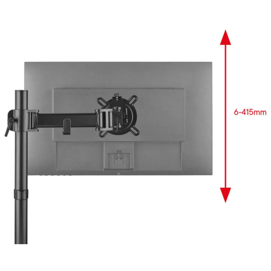 One For All Smart series Single Monitor Arm (Black) - Image 2