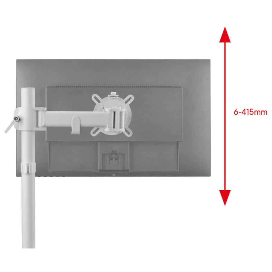 One For All Smart series Single Monitor Arm (White) - Image 3