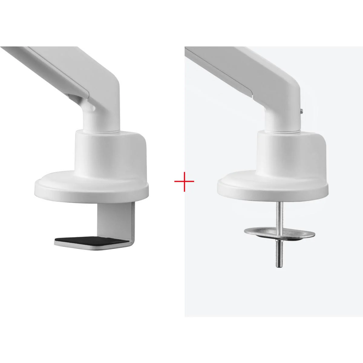 One For All Solid series Dual Monitor Arm (White) - Image 3