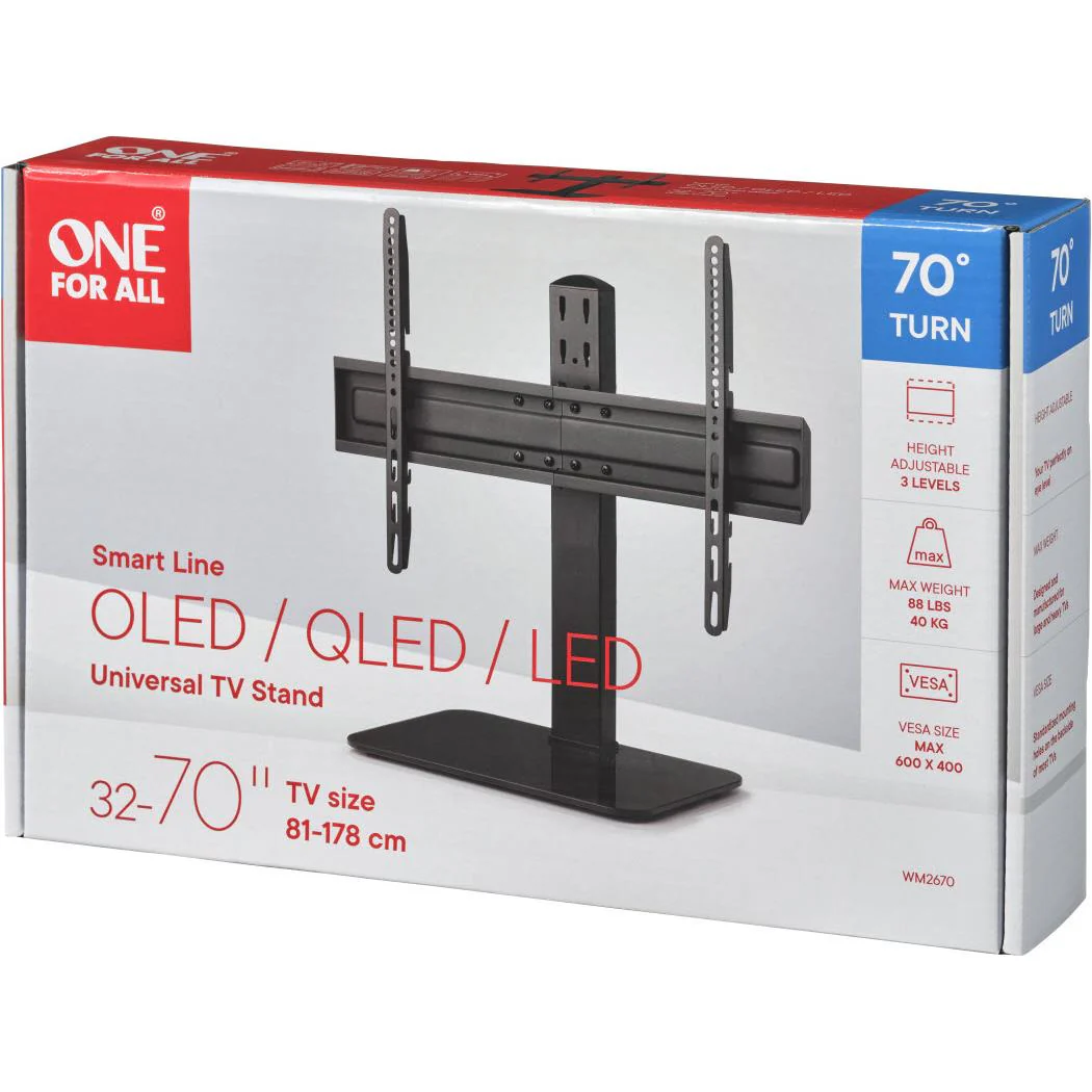 One For All Universal Tabletop TV Stand (32"-70") - Image 10
