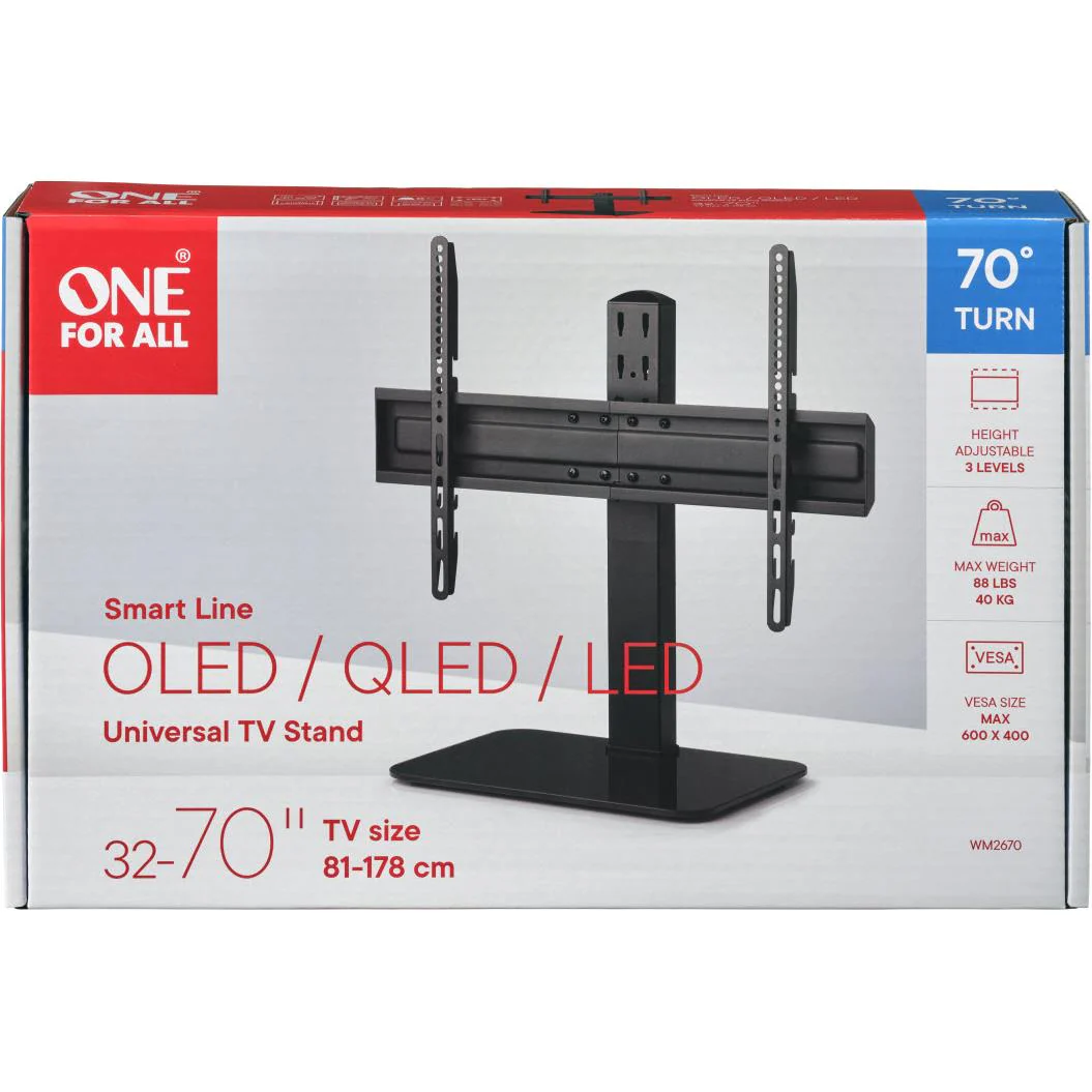 One For All Universal Tabletop TV Stand (32"-70") - Image 9