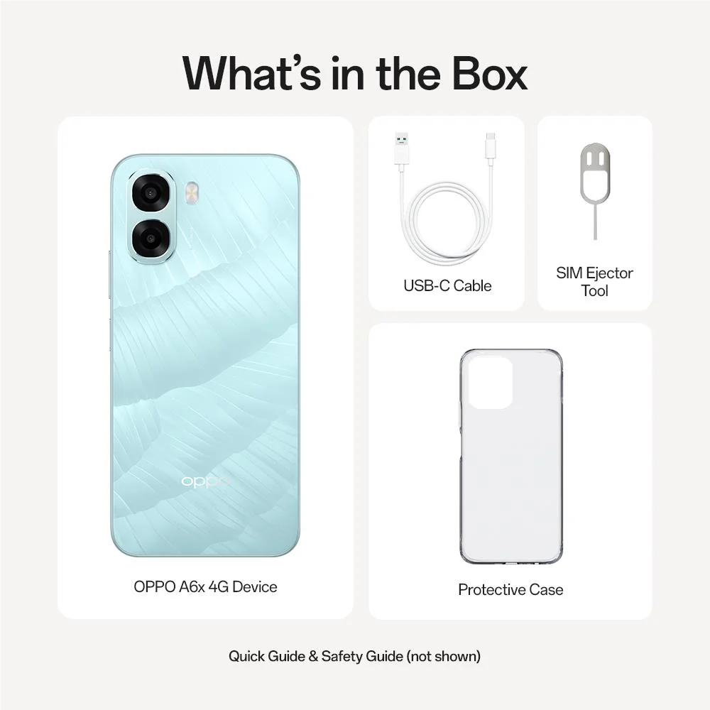 OPPO A6x 4G 128GB with Spark Value Pack Sim Bundle (Ice Blue) - Image 9