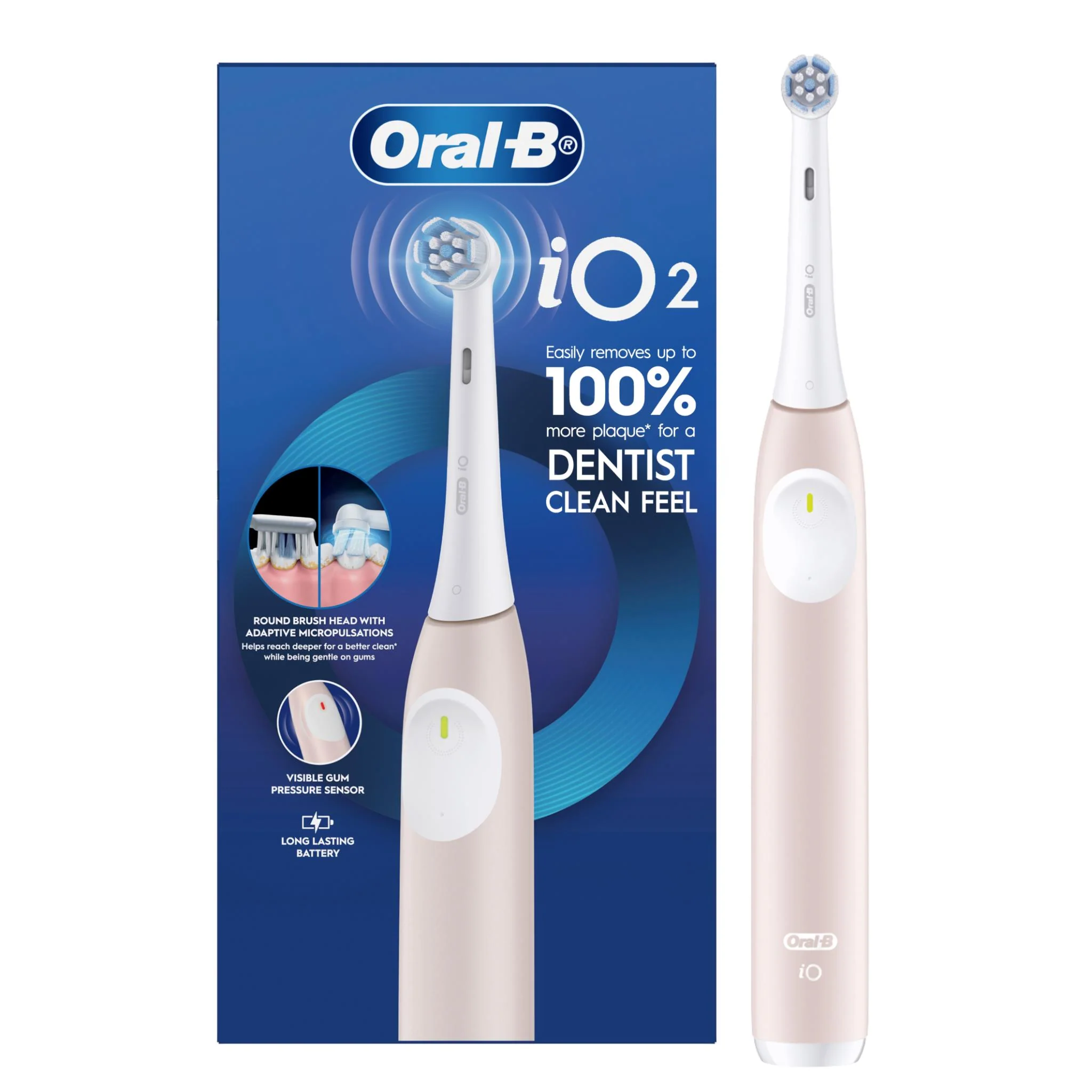 Oral-B iO Series 2 Electric Toothbrush (Blush Sand) - Image 7
